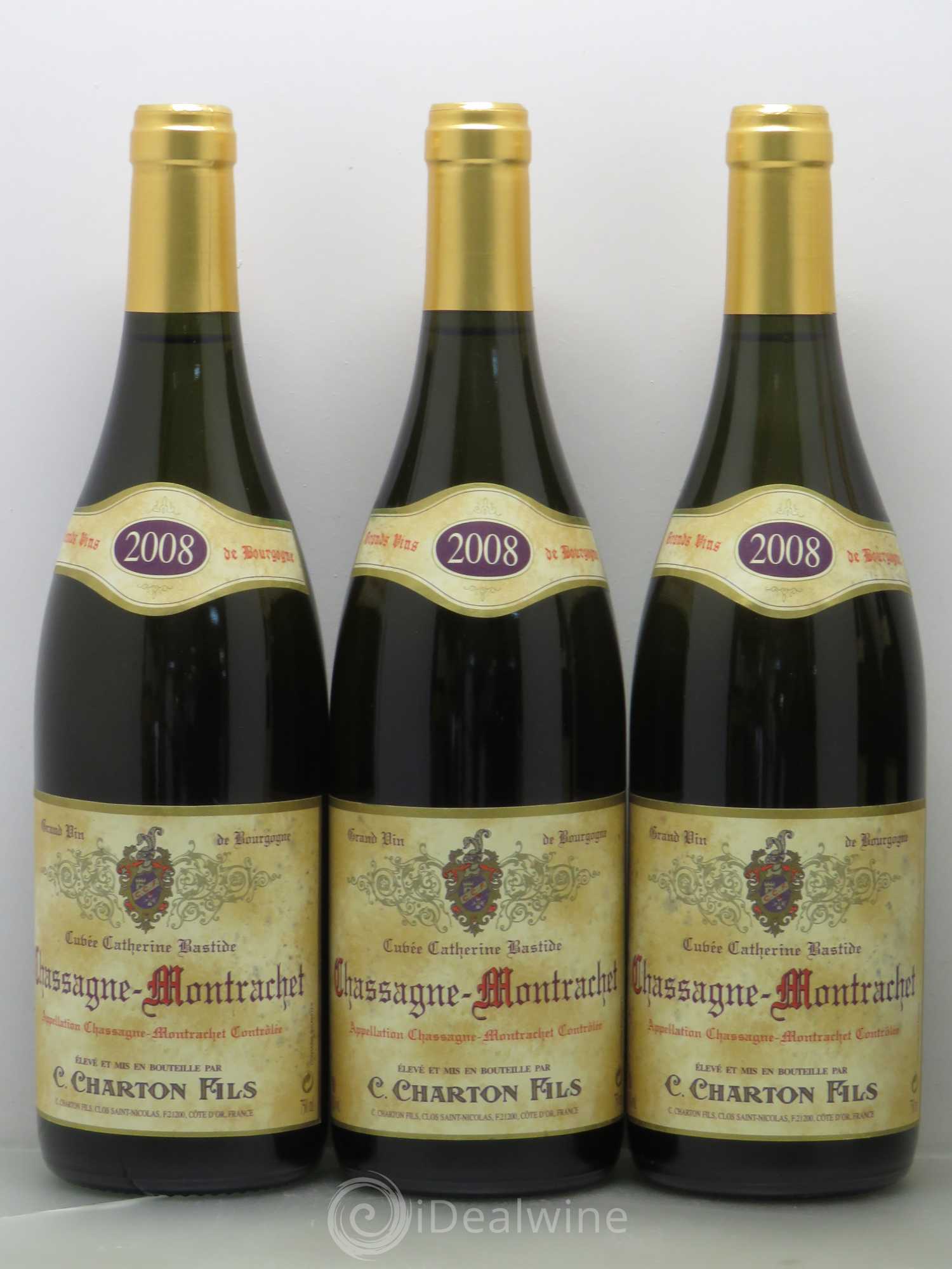 Chassagne-Montrachet Cuvée Catherine Bastide Chartron & Fils 2008 - Lot de 5 bouteilles - 1