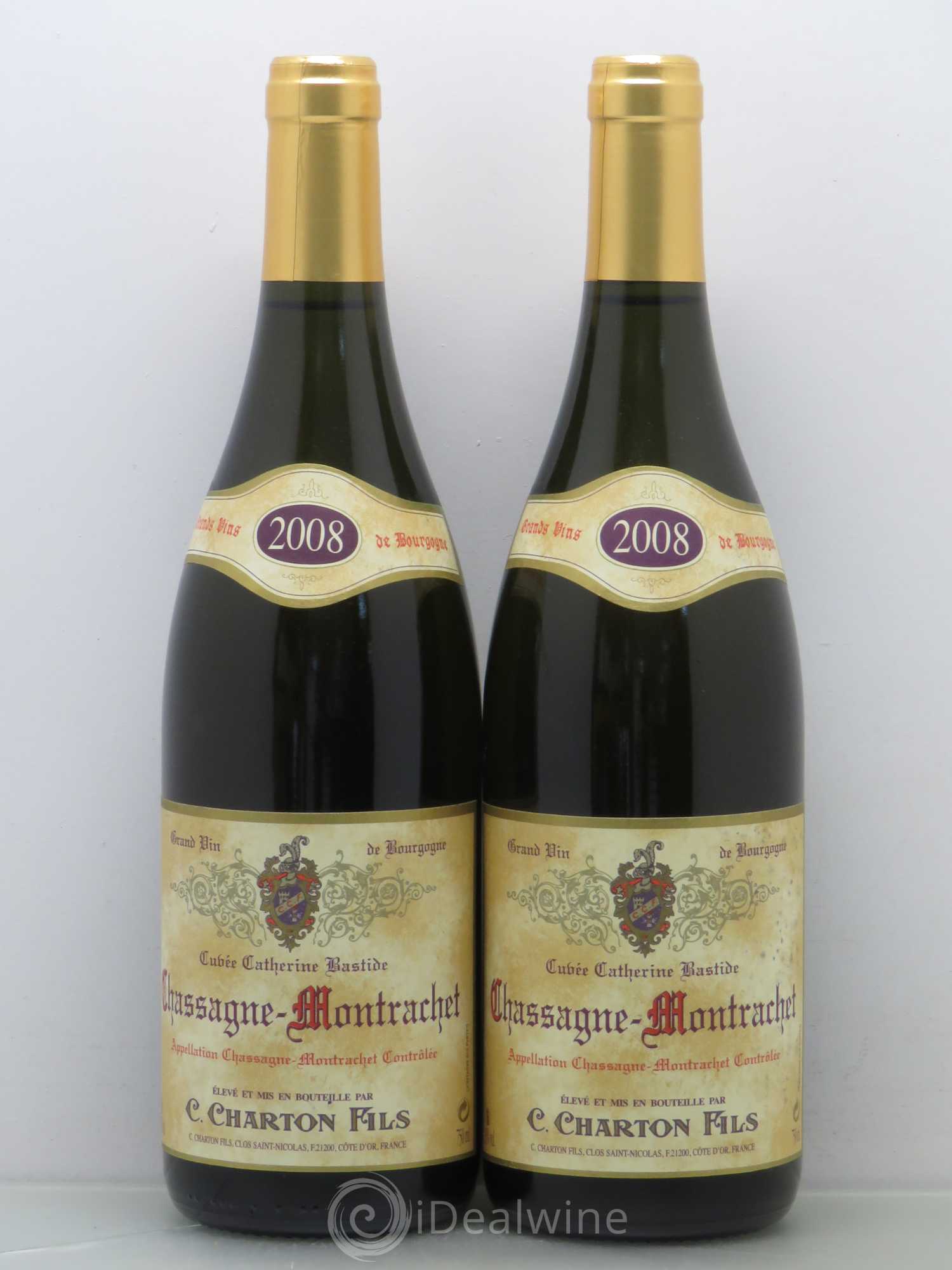 Chassagne-Montrachet Cuvée Catherine Bastide Chartron & Fils 2008 - Lot de 5 bouteilles - 2