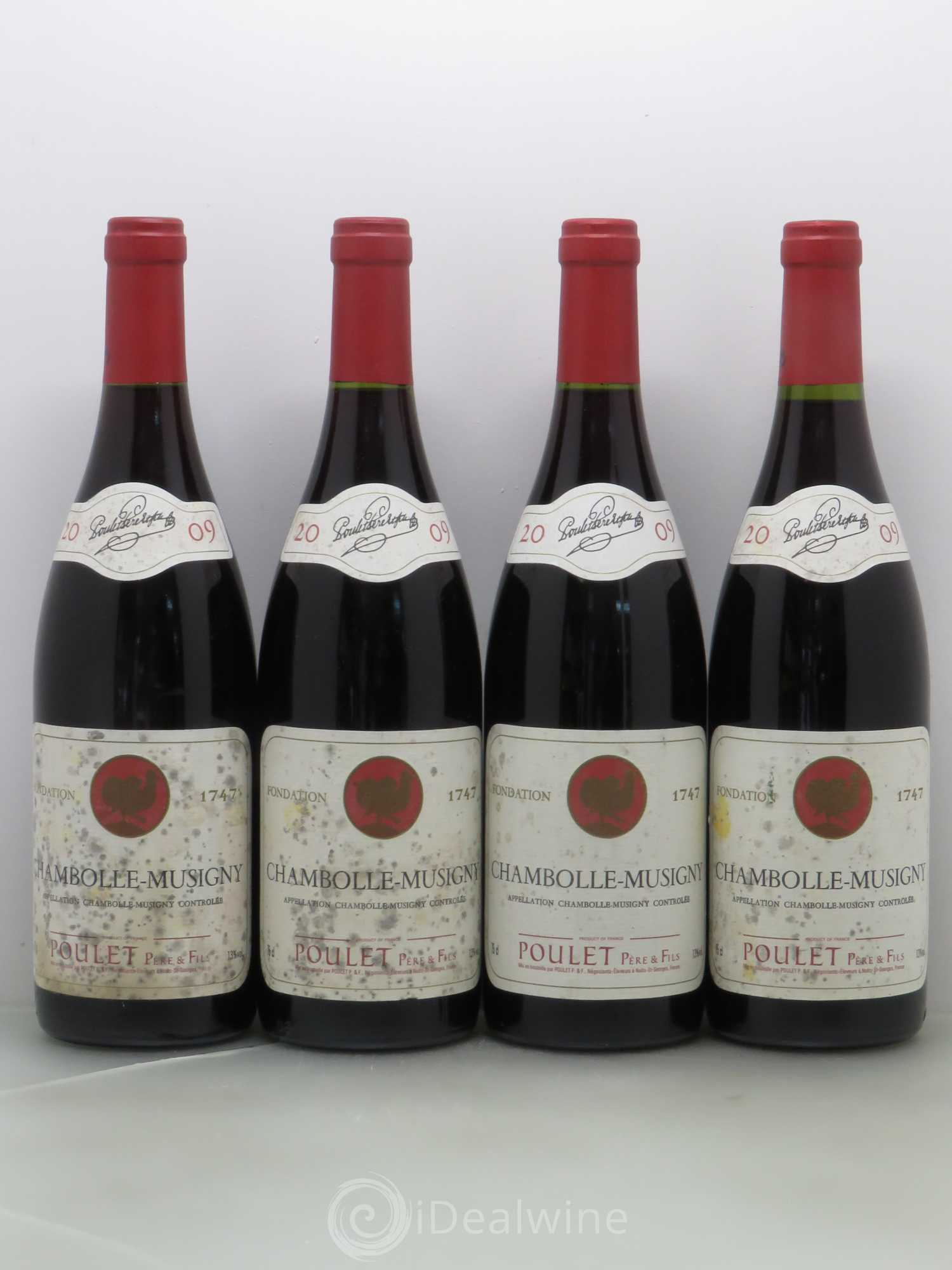 Chambolle-Musigny Poulet Père et Fils 2009 - Lot de 4 bouteilles - 0
