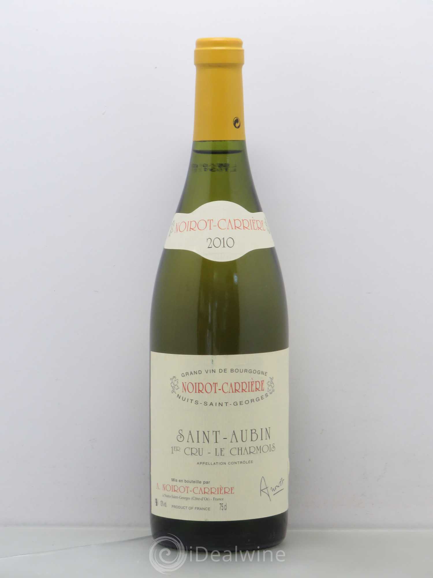 Saint-Aubin 1er Cru Le Charmois Noirot-Carrière 2010 - Lot of 1 bottle - 0