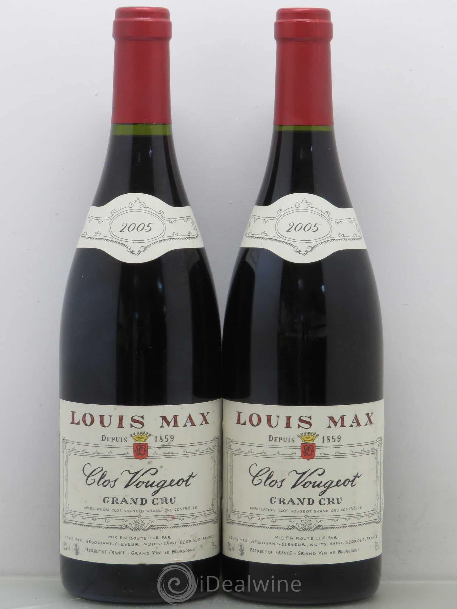 Clos de Vougeot Grand Cru Louis Max 2005 - Lot de 2 bouteilles - 0