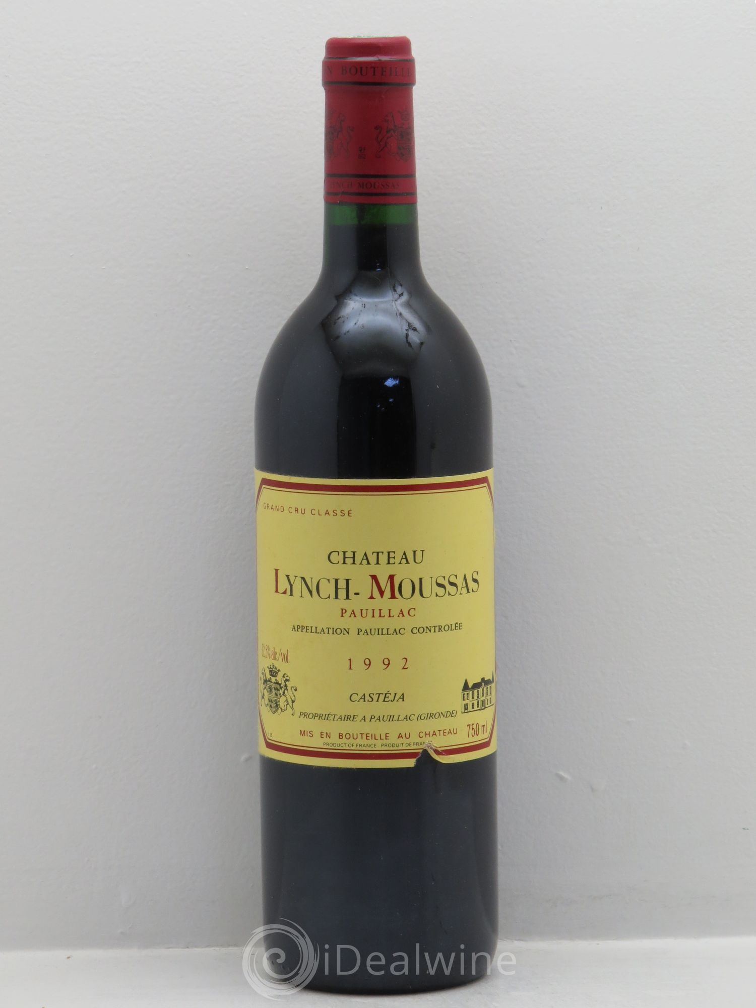 Château Lynch Moussas 5ème Grand Cru Classé 1992 - Lot de 6 bouteilles - 0