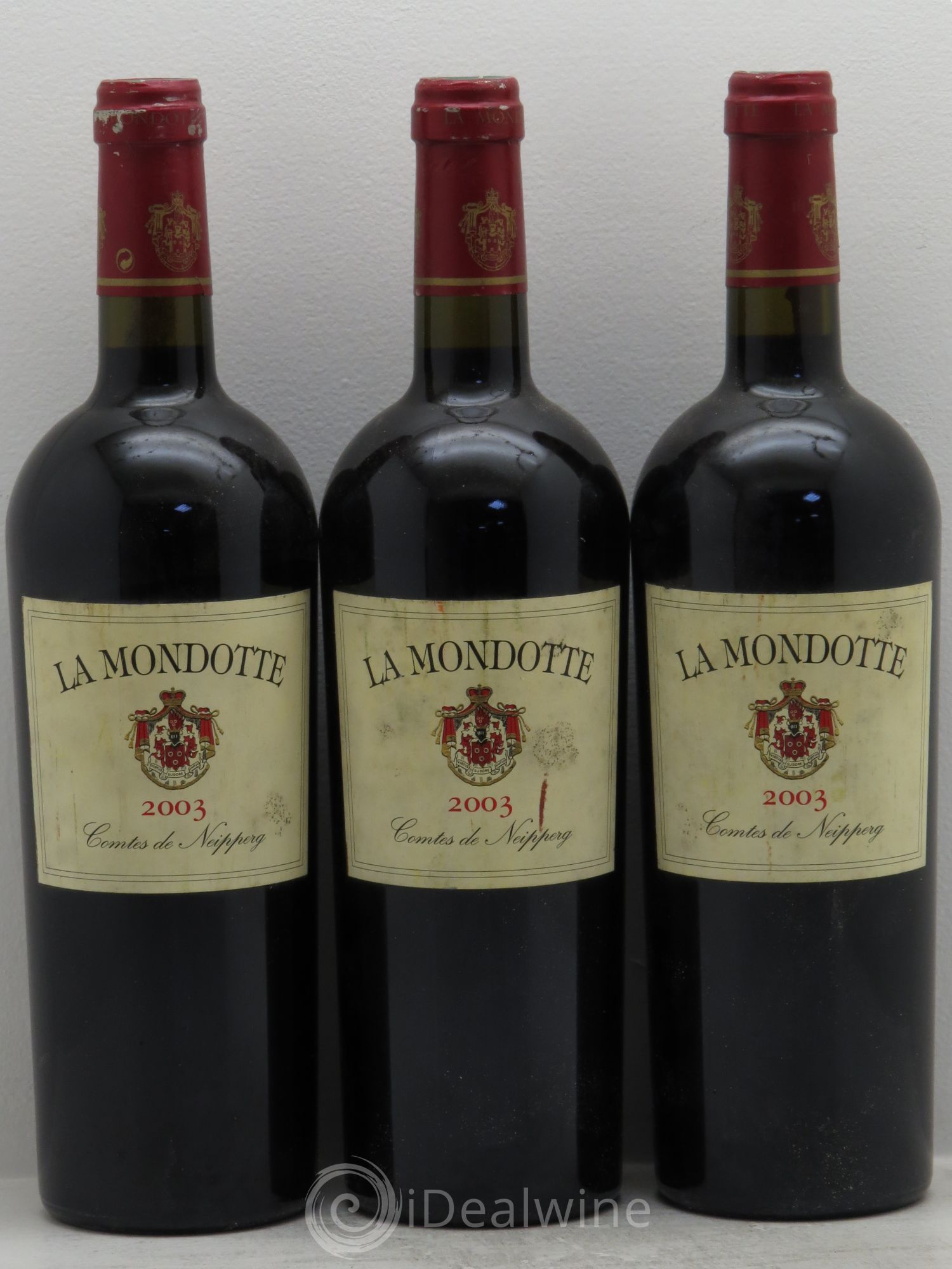 La Mondotte 1er Grand Cru Classé B depuis 2012 2003 - Lot de 3 bouteilles - 0