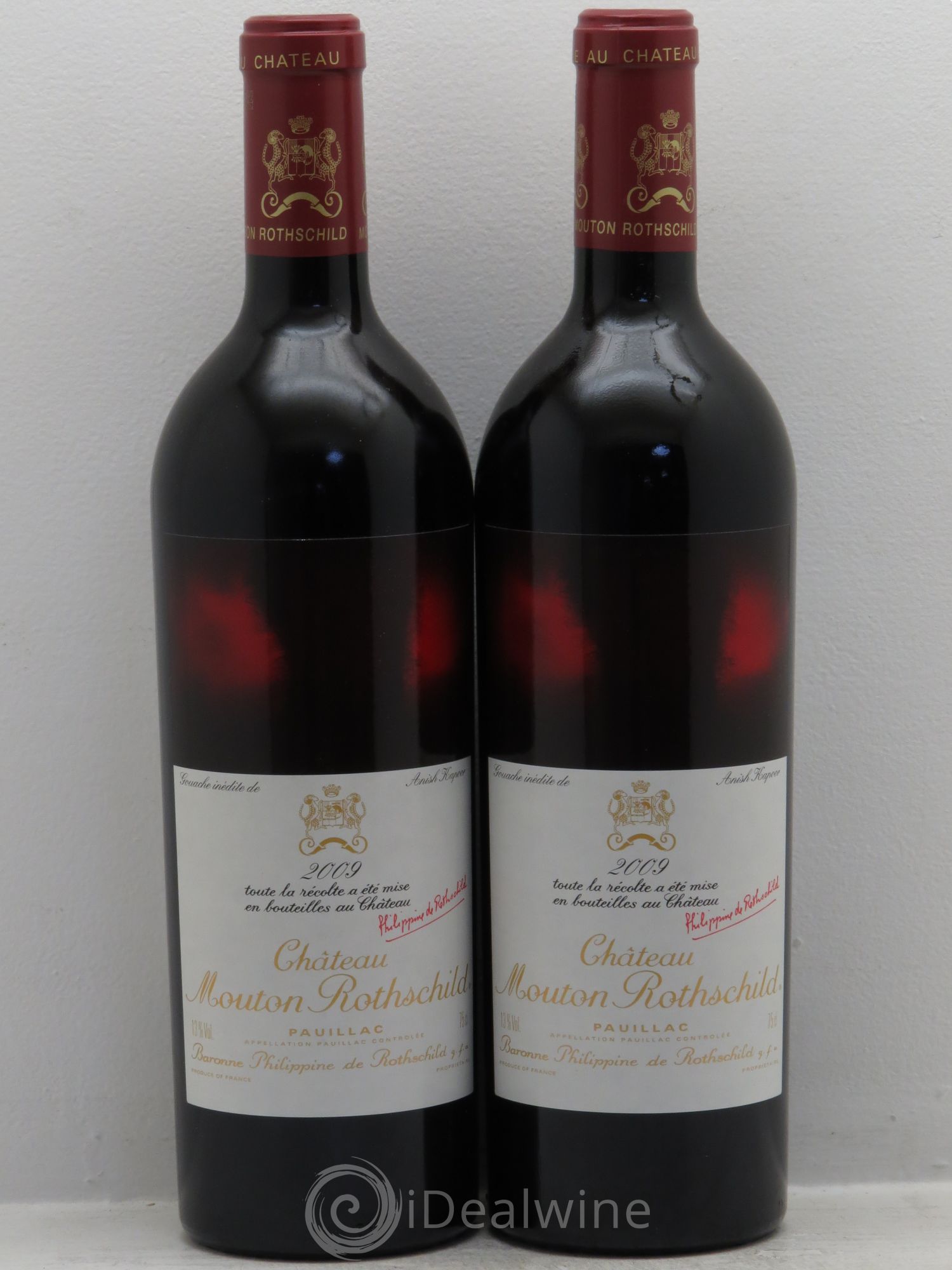 Château Mouton Rothschild 1er Grand Cru Classé 2009 - Lot de 2 bouteilles - 0