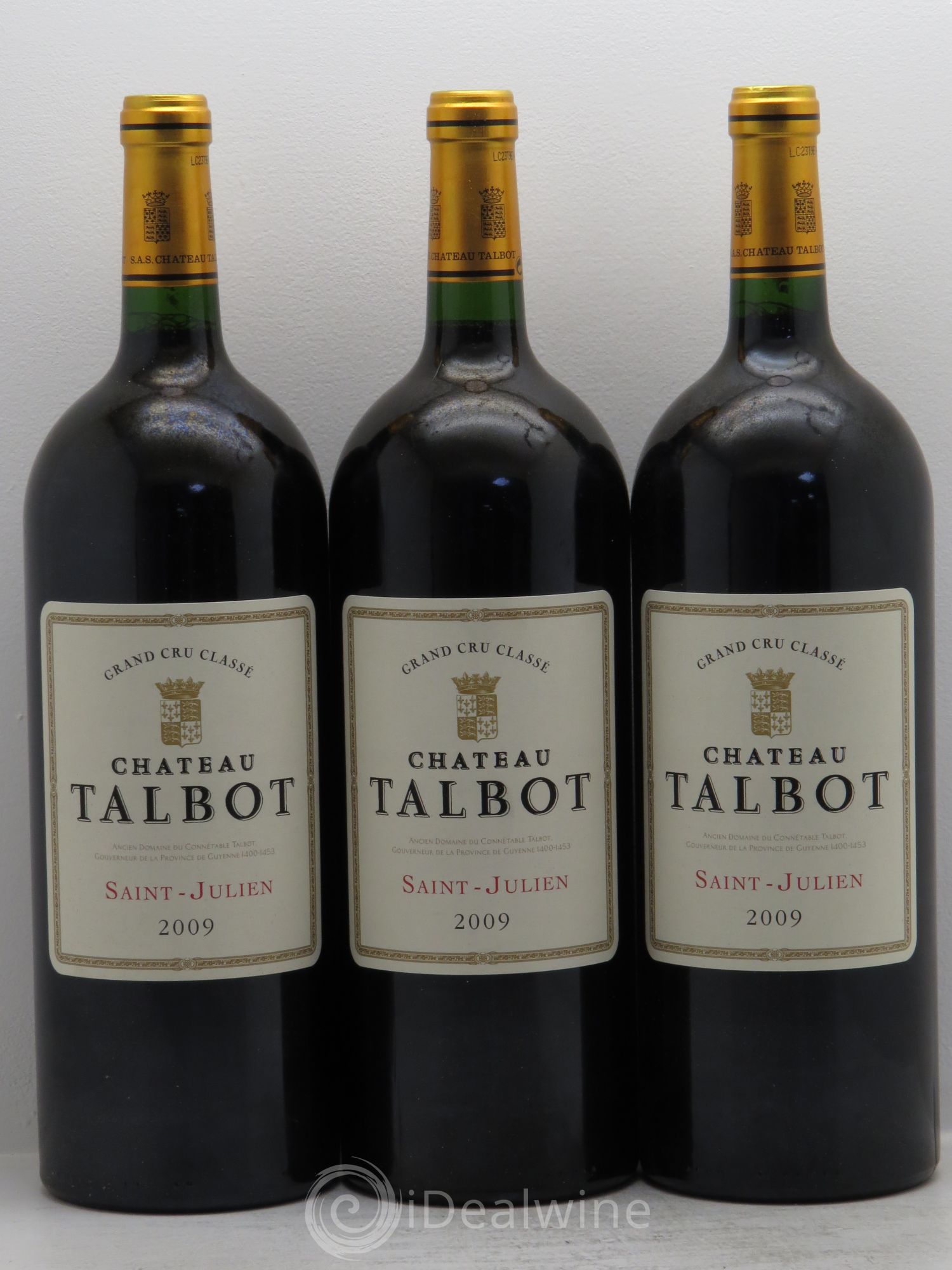 Château Talbot 4ème Grand Cru Classé 2009 - Lot de 3 magnums - 0