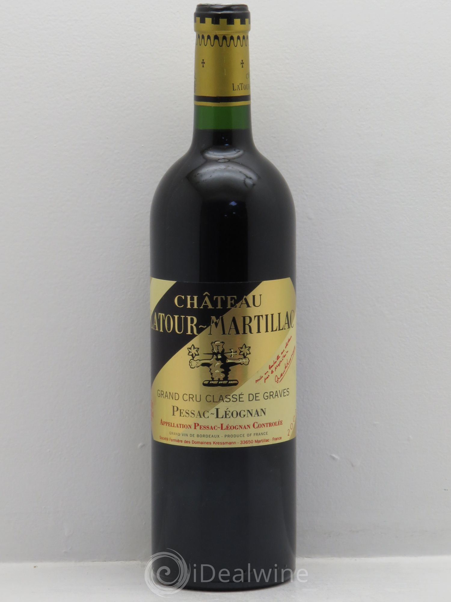 Château Latour-Martillac Cru Classé de Graves 2003 - Lot de 1 bouteille - 0