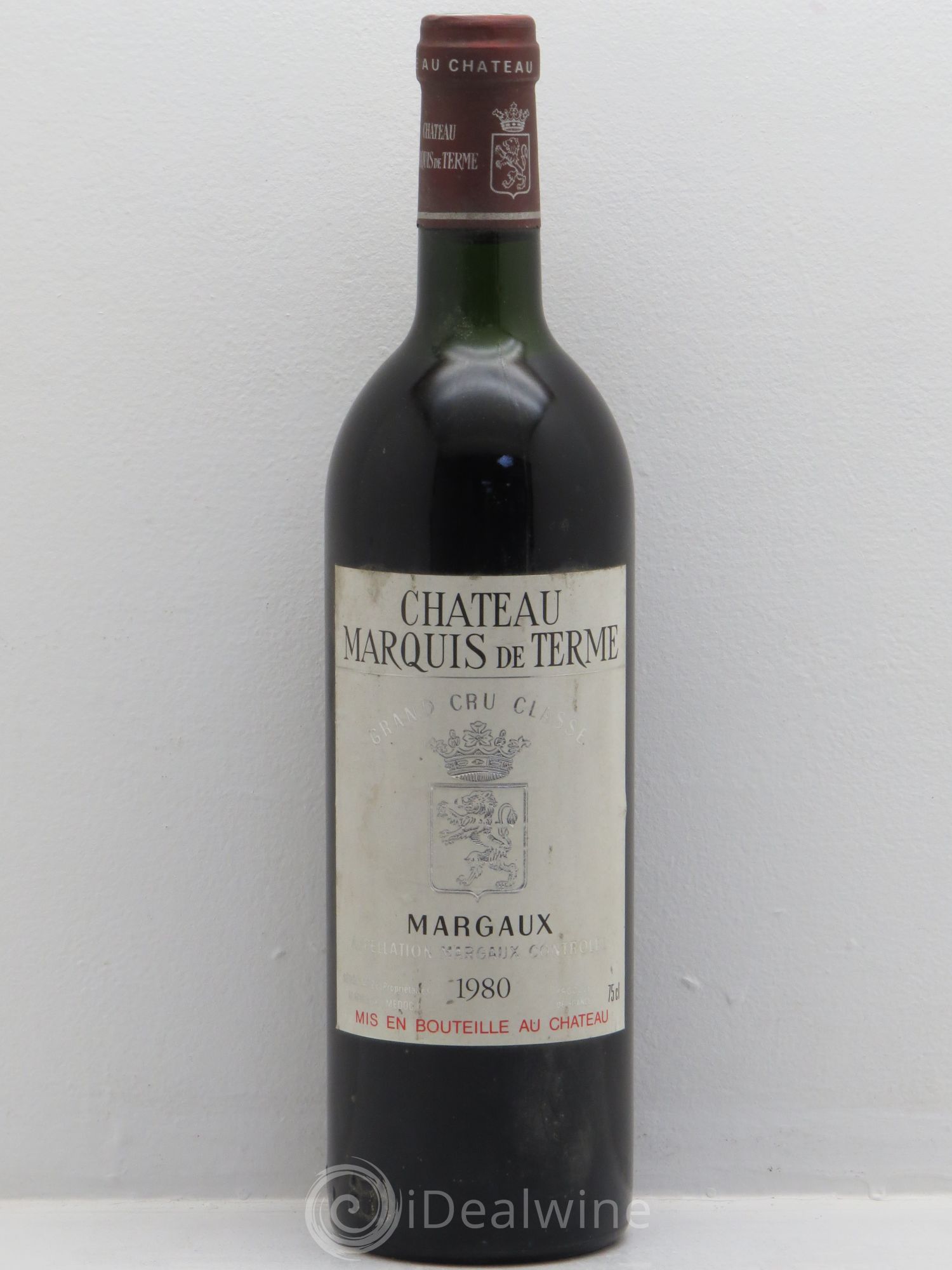 Château Marquis de Terme 4ème Grand Cru Classé 1980 - Lot de 1 bouteille - 0