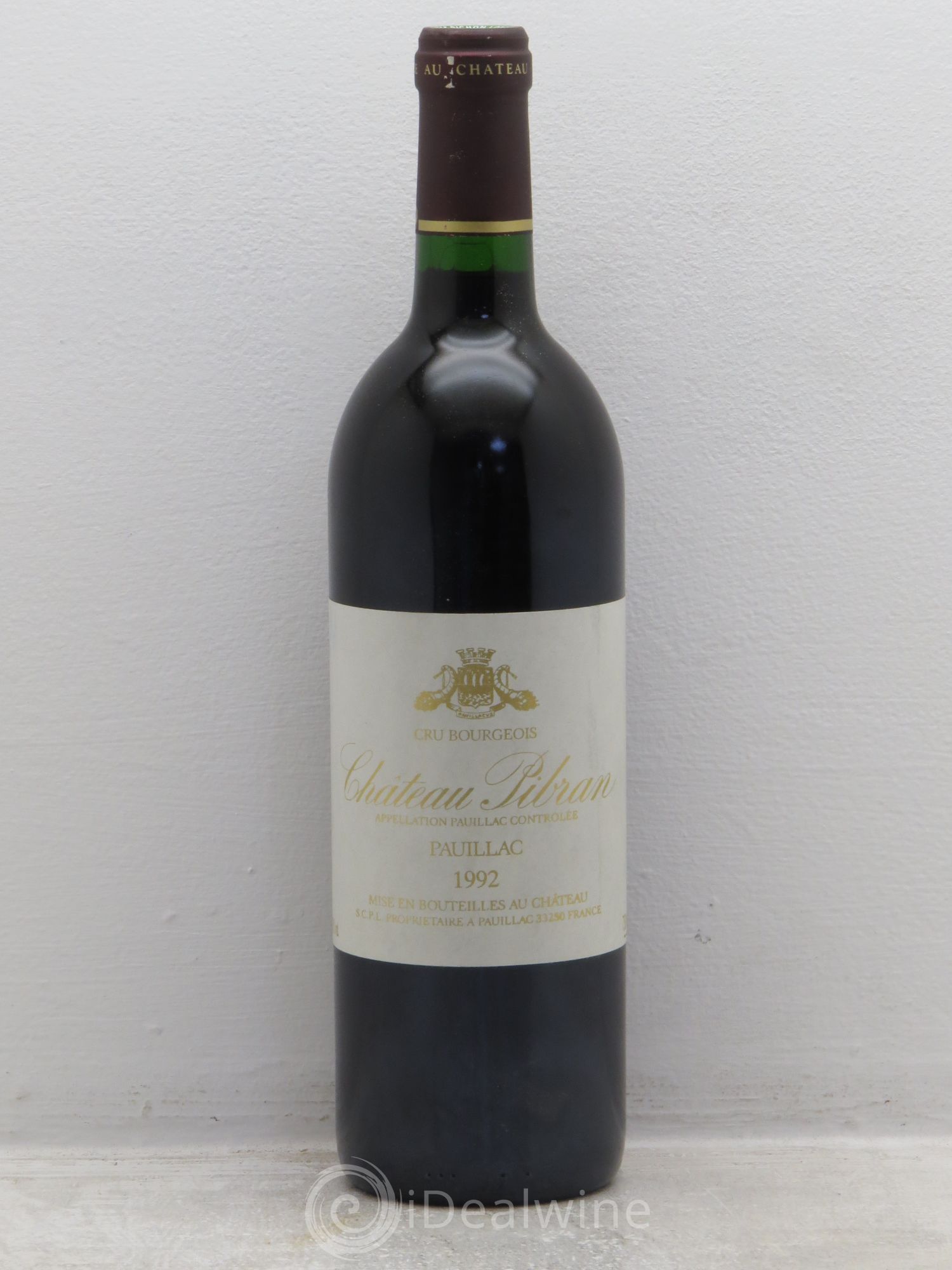 Château Pibran 1992 - Lot de 1 bouteille - 0