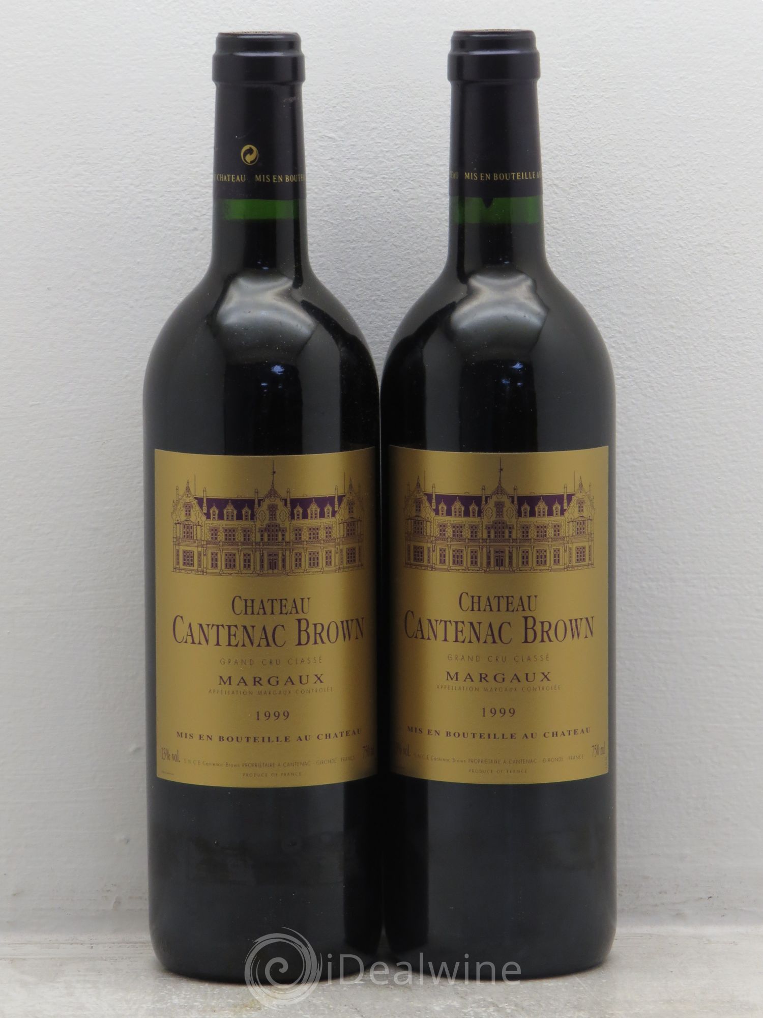 Château Cantenac Brown 3ème Grand Cru Classé 1999 - Lot de 2 bouteilles - 0