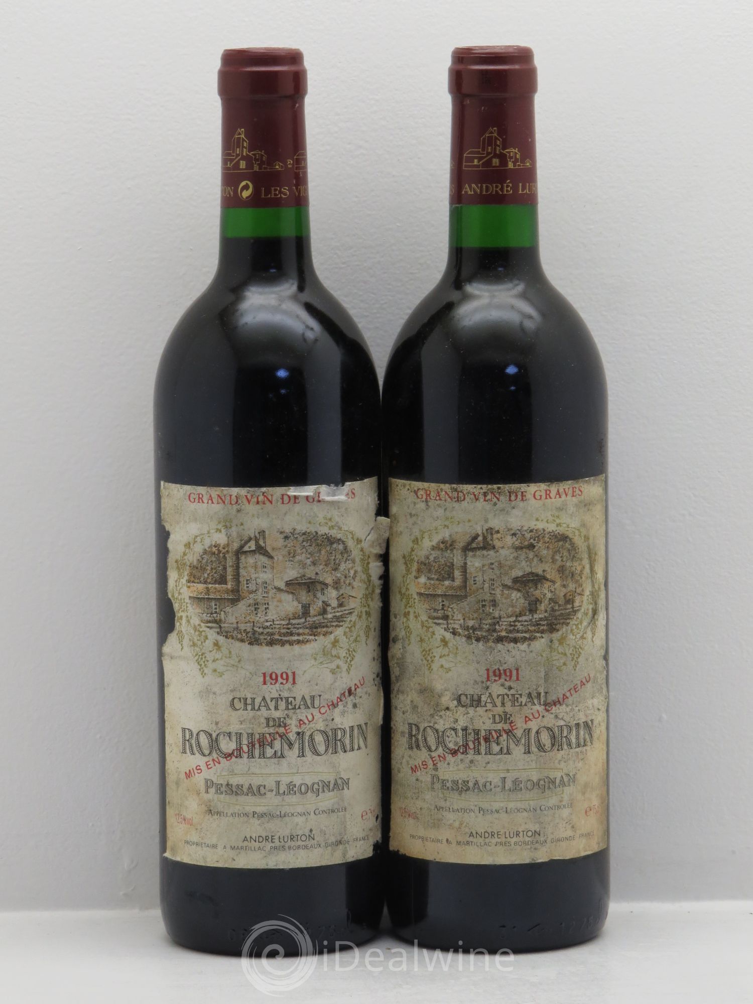 Château de Rochemorin 1991 - Lot de 2 bouteilles - 0