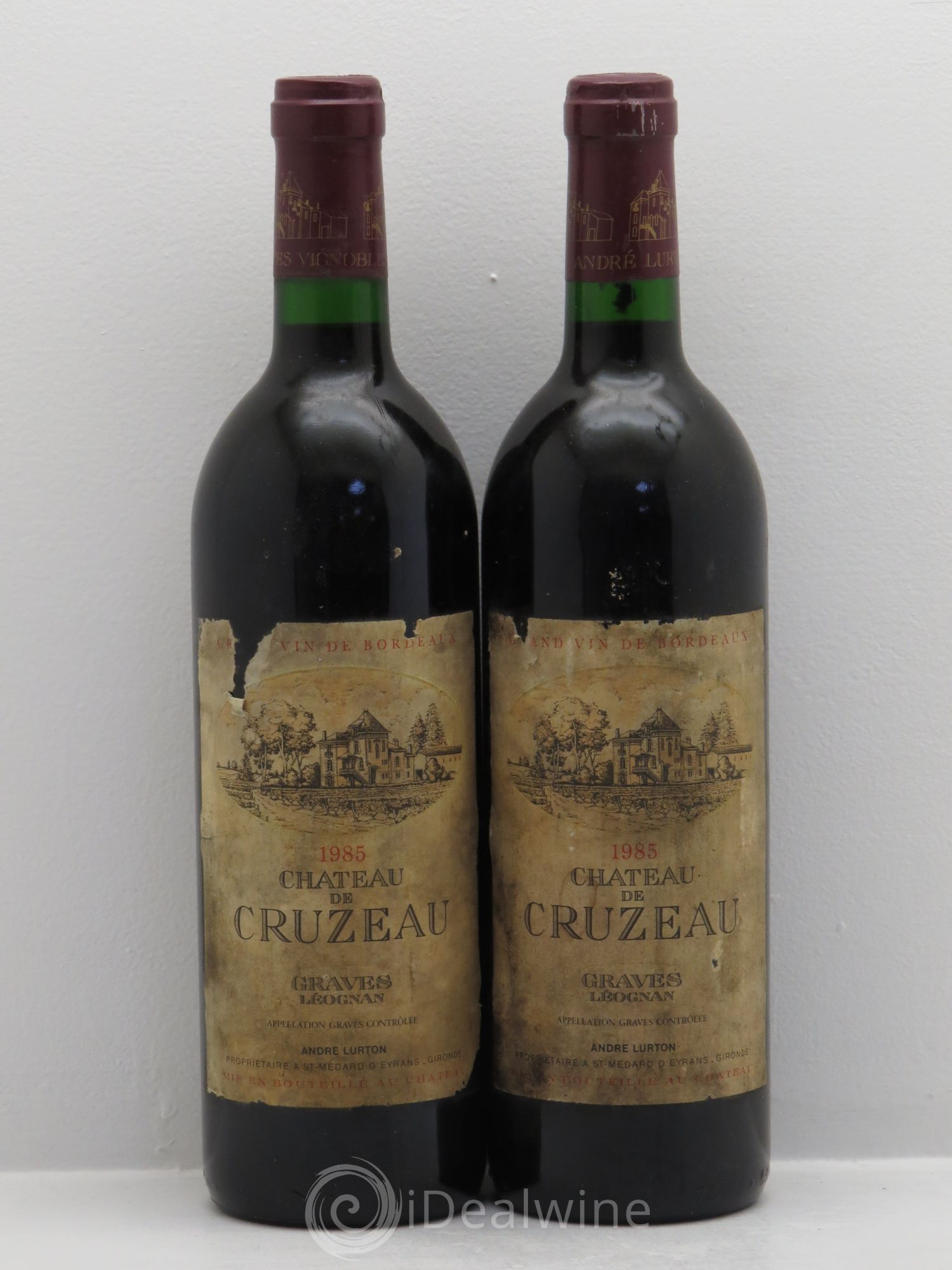 Graves Chateau Cruzeau 1985 - Posten von 2 Flaschen - 0