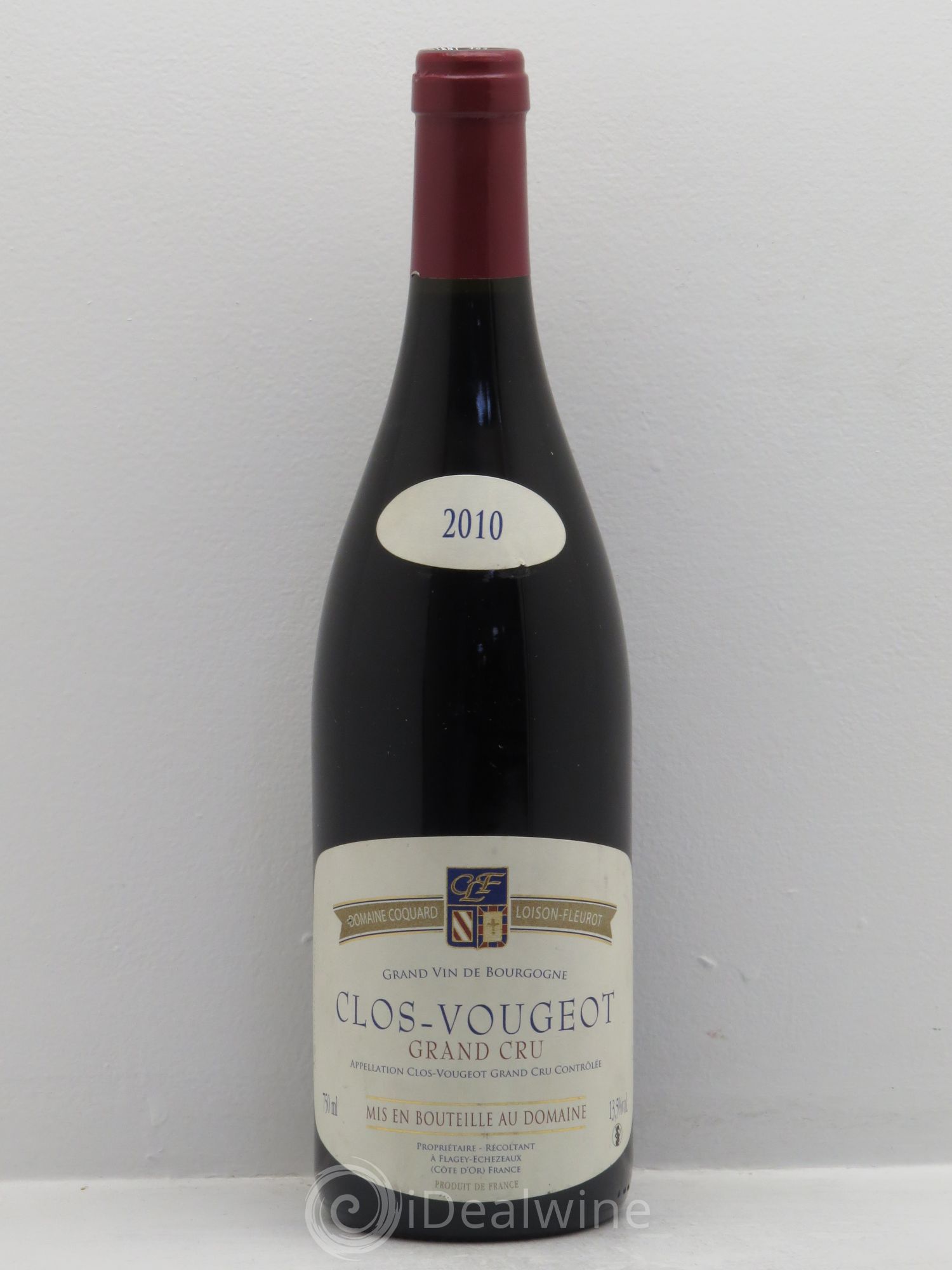Clos de Vougeot Grand Cru (sans prix de réserve) 2010 - Lot de 1 bouteille - 0