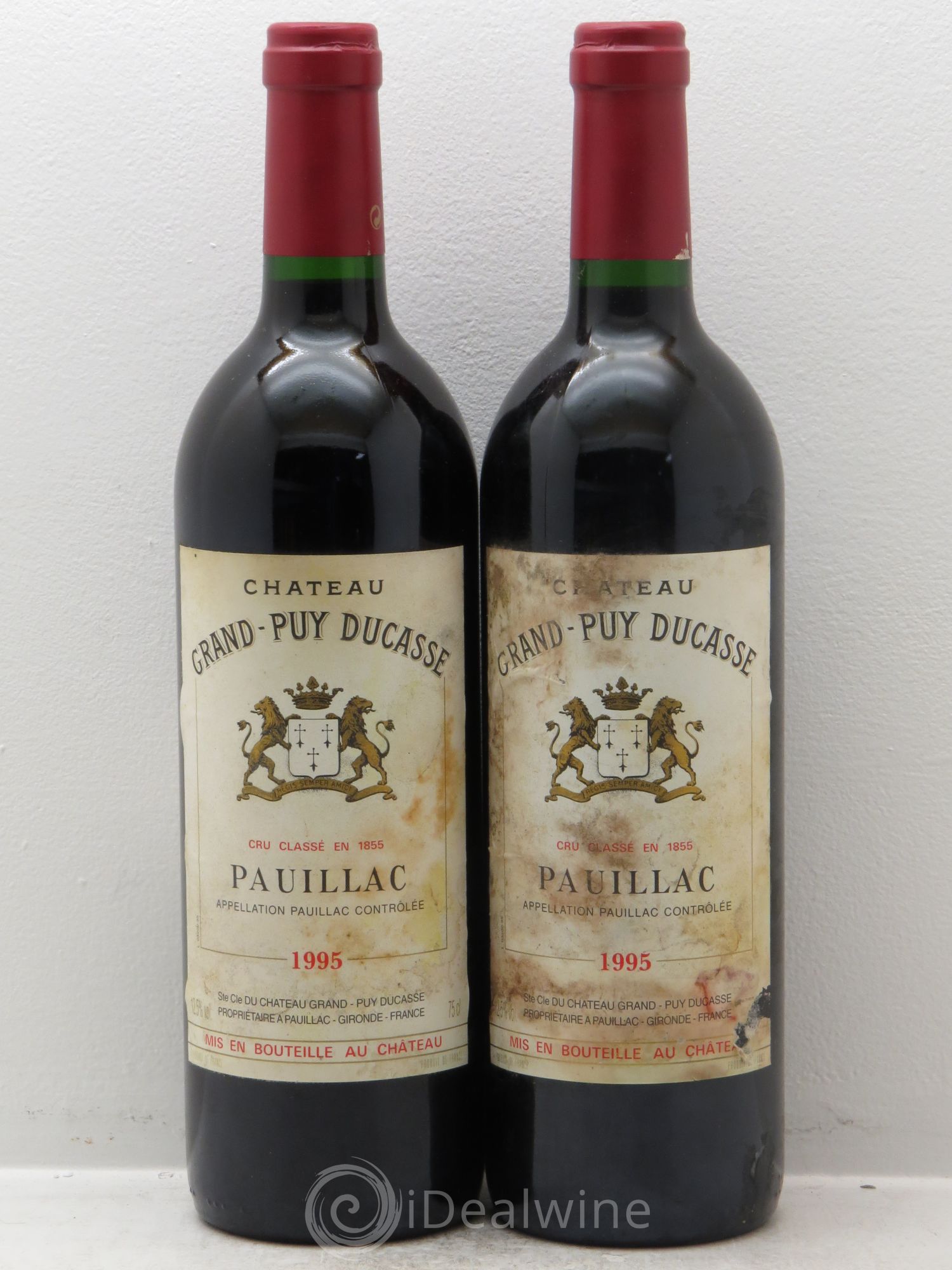 Château Grand Puy Ducasse 5ème Grand Cru Classé (sans prix de réserve) 1995 - Lot de 2 bouteilles - 0