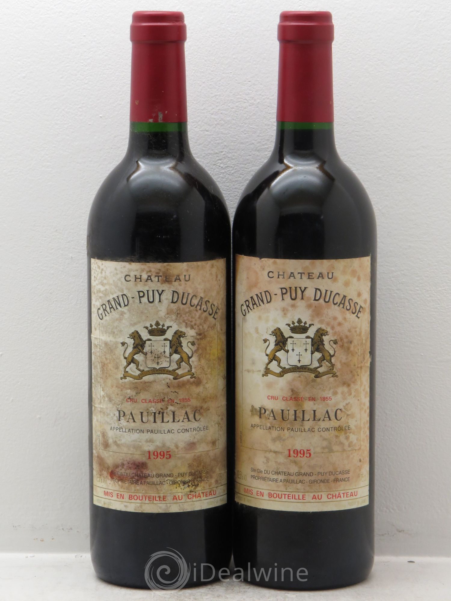 Château Grand Puy Ducasse 5ème Grand Cru Classé (sans prix de réserve) 1995 - Lot de 2 bouteilles - 0