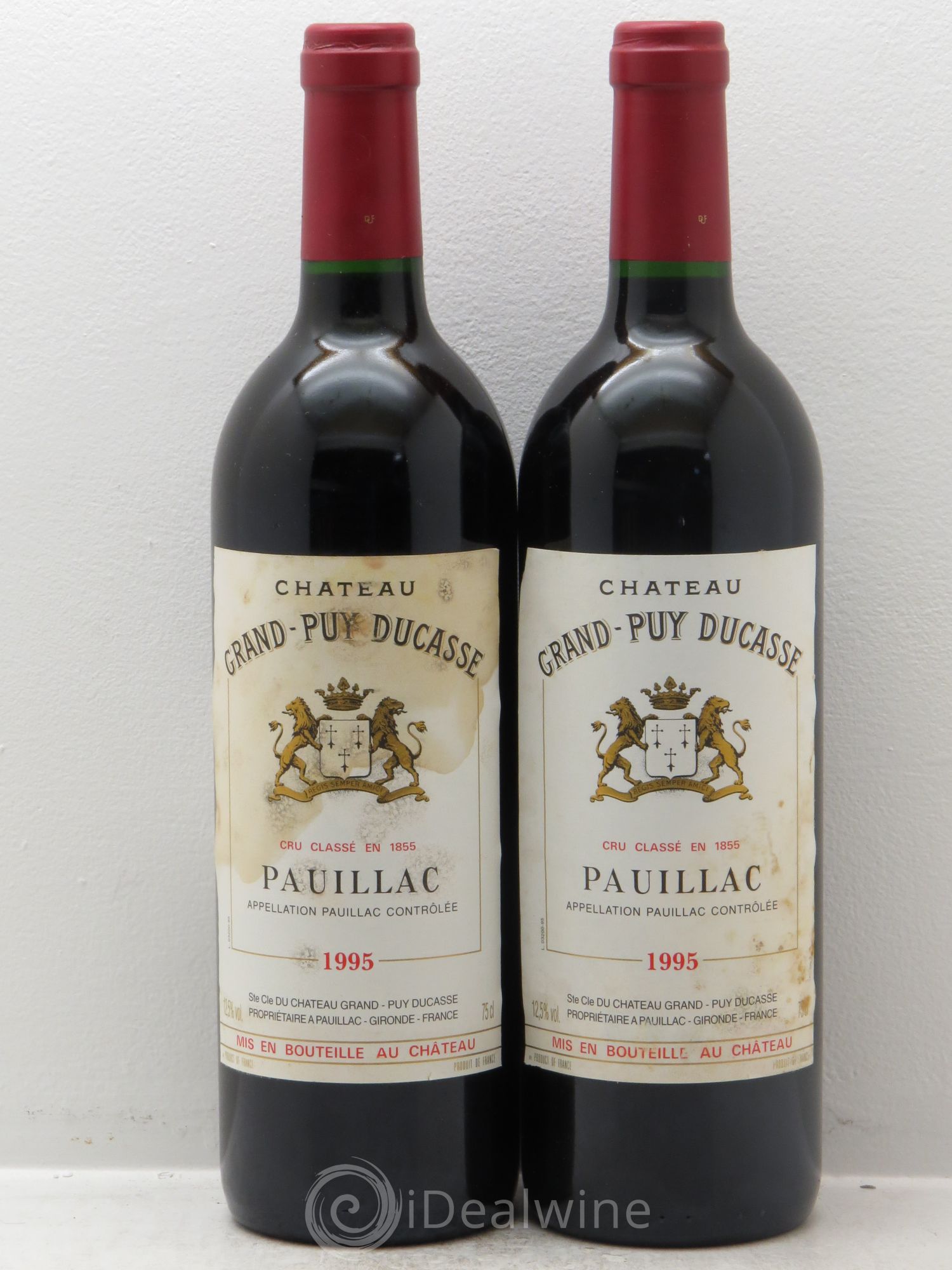 Château Grand Puy Ducasse 5ème Grand Cru Classé (sans prix de réserve) 1995 - Lot de 2 bouteilles - 0