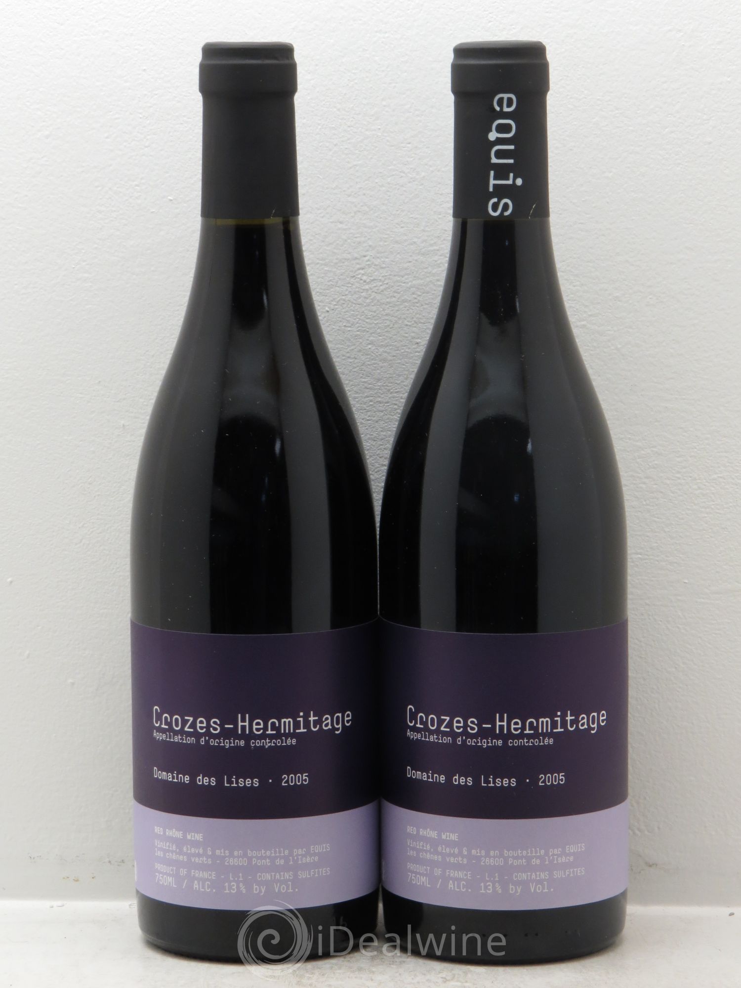 Crozes-Hermitage Lises (Domaine des) (sans prix de réserve) 2005 - Lot de 2 bouteilles - 0