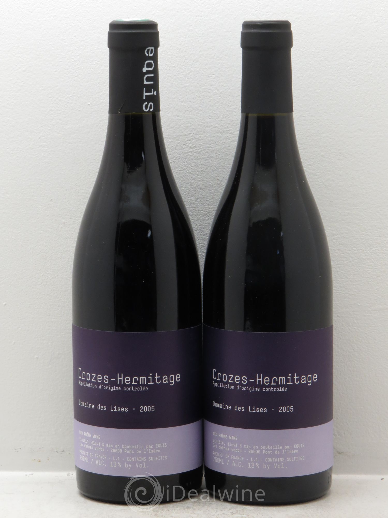 Crozes-Hermitage Lises (Domaine des) (sans prix de réserve) 2005 - Lot de 2 bouteilles - 0