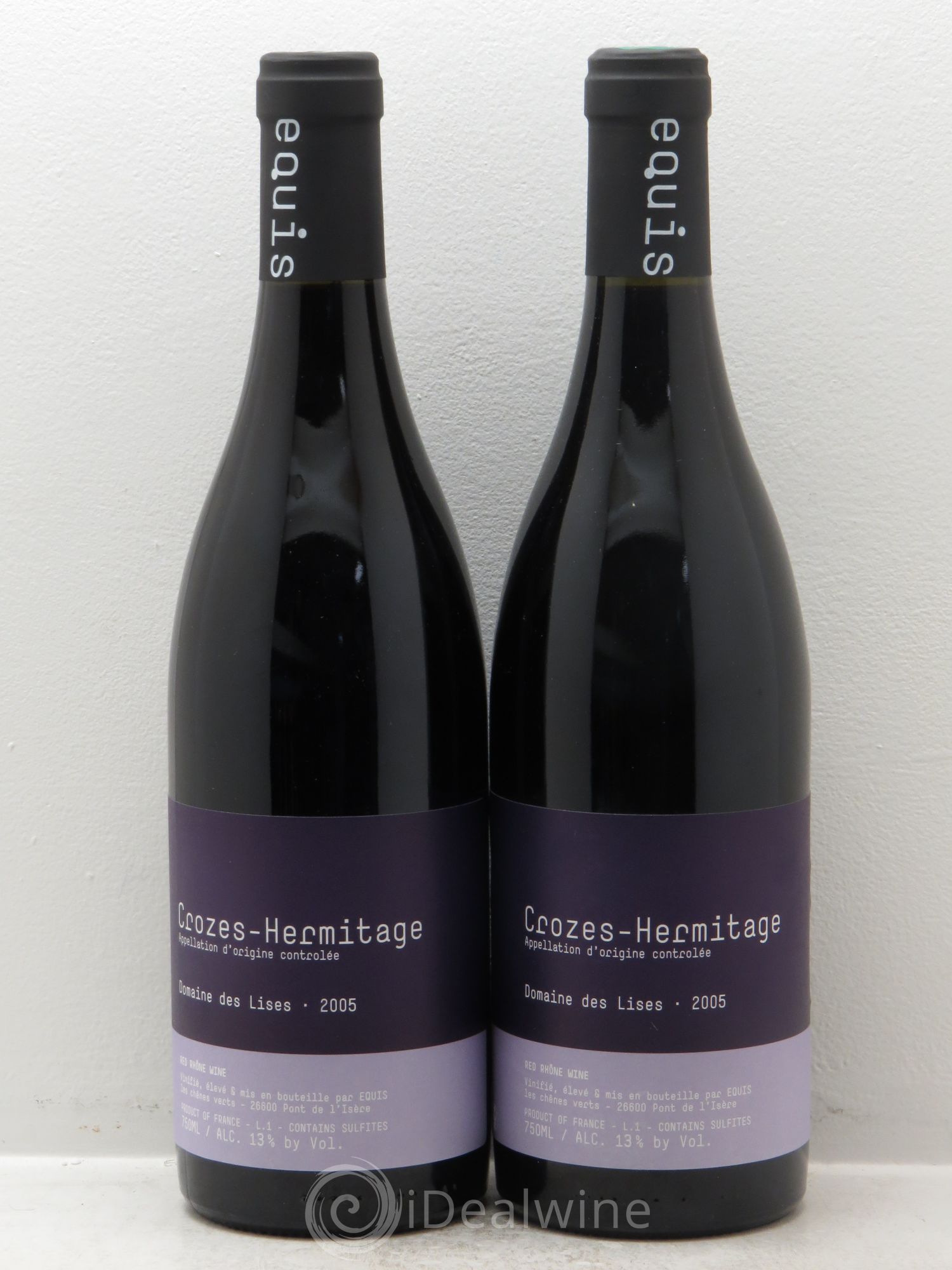 Crozes-Hermitage Lises (Domaine des) (sans prix de réserve) 2005 - Lot de 2 bouteilles - 0