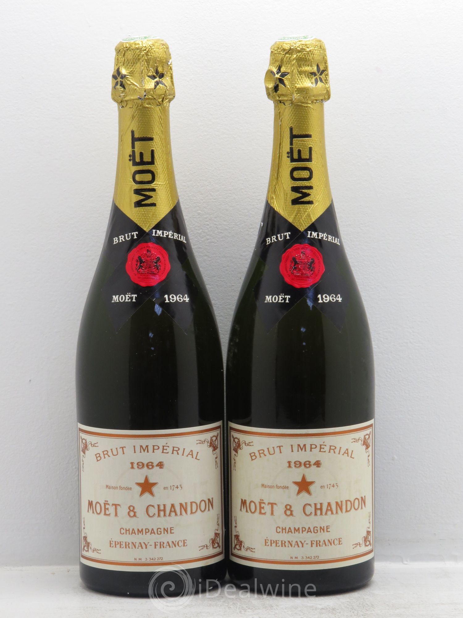 Impérial Brut Moët et Chandon 1964 - Lot de 2 bouteilles - 0
