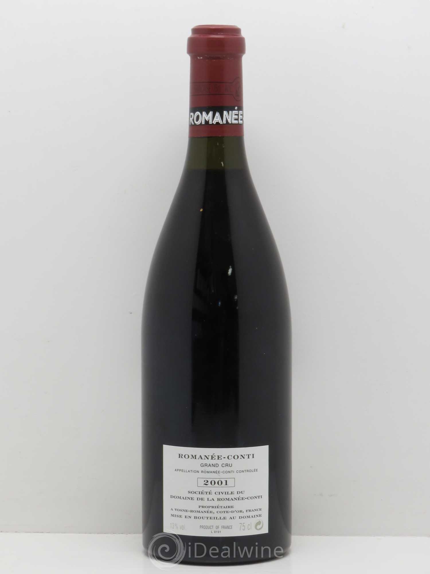Romanée-Conti Grand Cru Domaine de la Romanée-Conti 2001 - Lot de 1 bouteille - 1