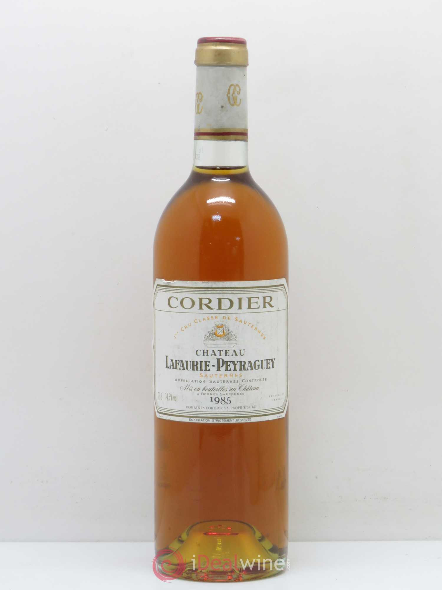 Château Lafaurie-Peyraguey 1er Grand Cru Classé 1985 - Lotto di 1 bottiglia - 0