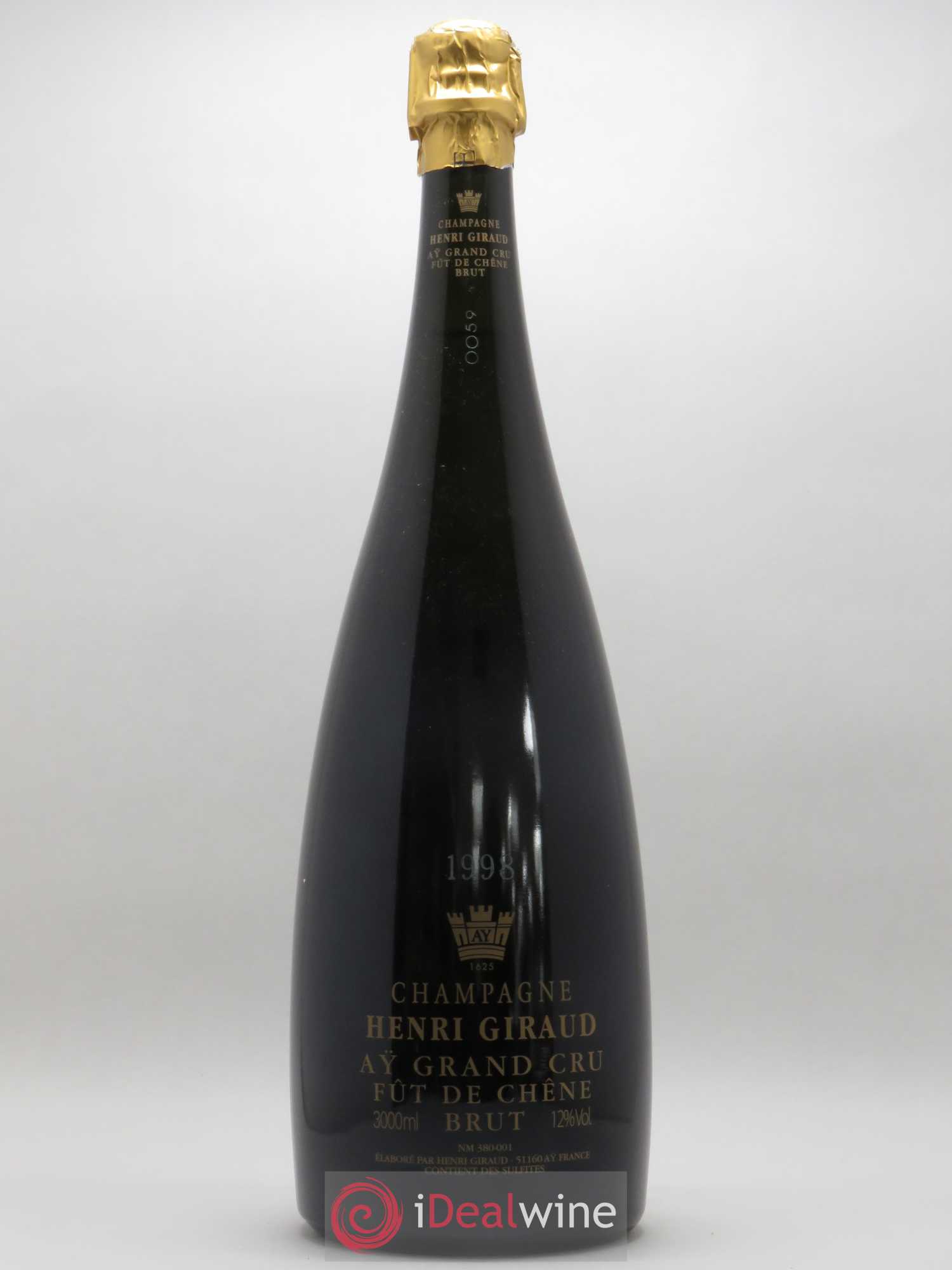 Aÿ Grand Cru Brut Fût de Chêne Henri Giraud - Lot de 1 double magnum - 0
