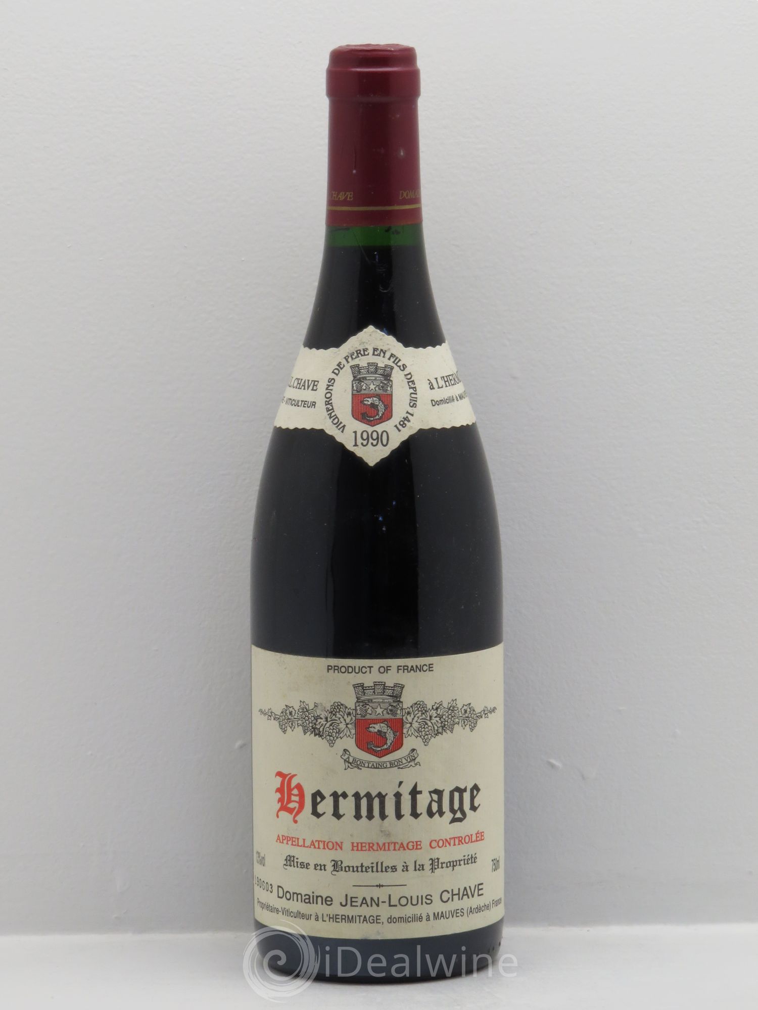 Hermitage Jean-Louis Chave 1990 - Lot de 1 bouteille - 0