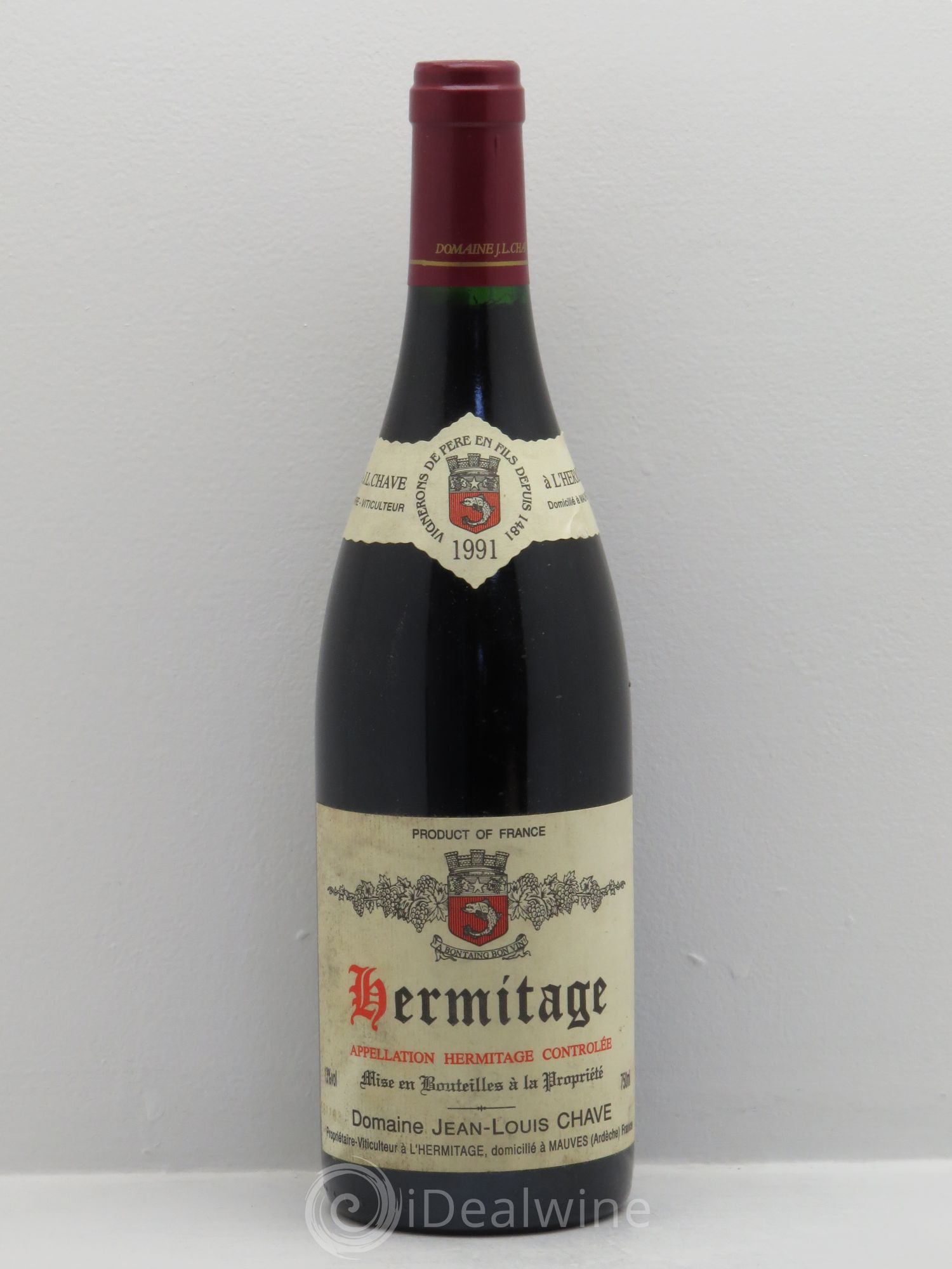Hermitage Jean-Louis Chave 1991 - Lot de 1 bouteille - 0