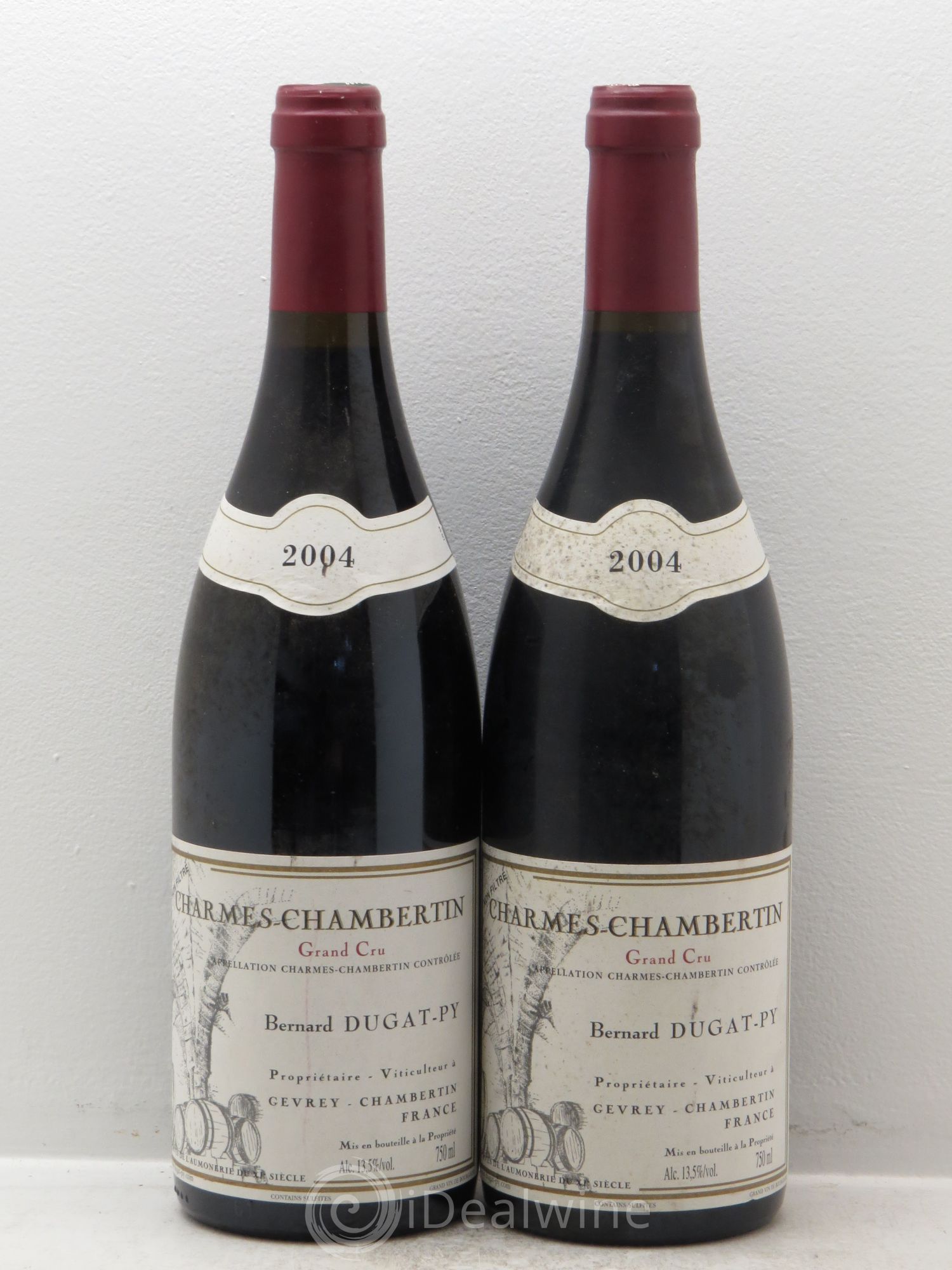 Charmes-Chambertin Grand Cru Dugat-Py 2004 - Lot de 2 bouteilles - 0