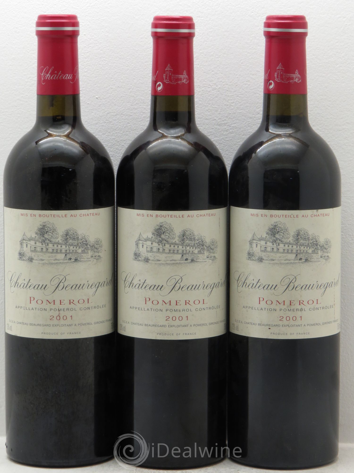 Château Beauregard 2001 - Lot de 3 bouteilles - 0