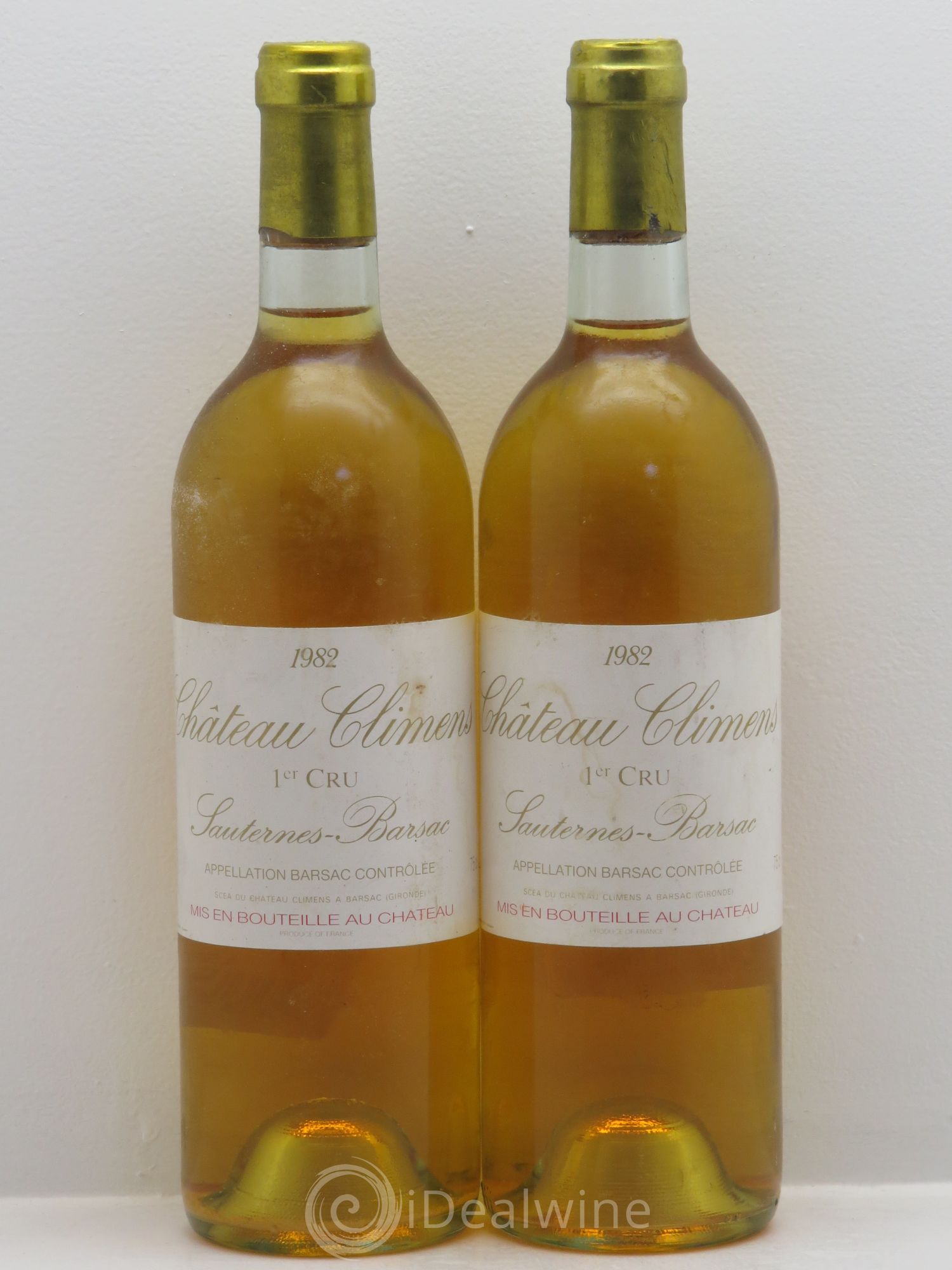 Château Climens 1er Grand Cru Classé 1982 - Lotto di 2 bottiglie - 0