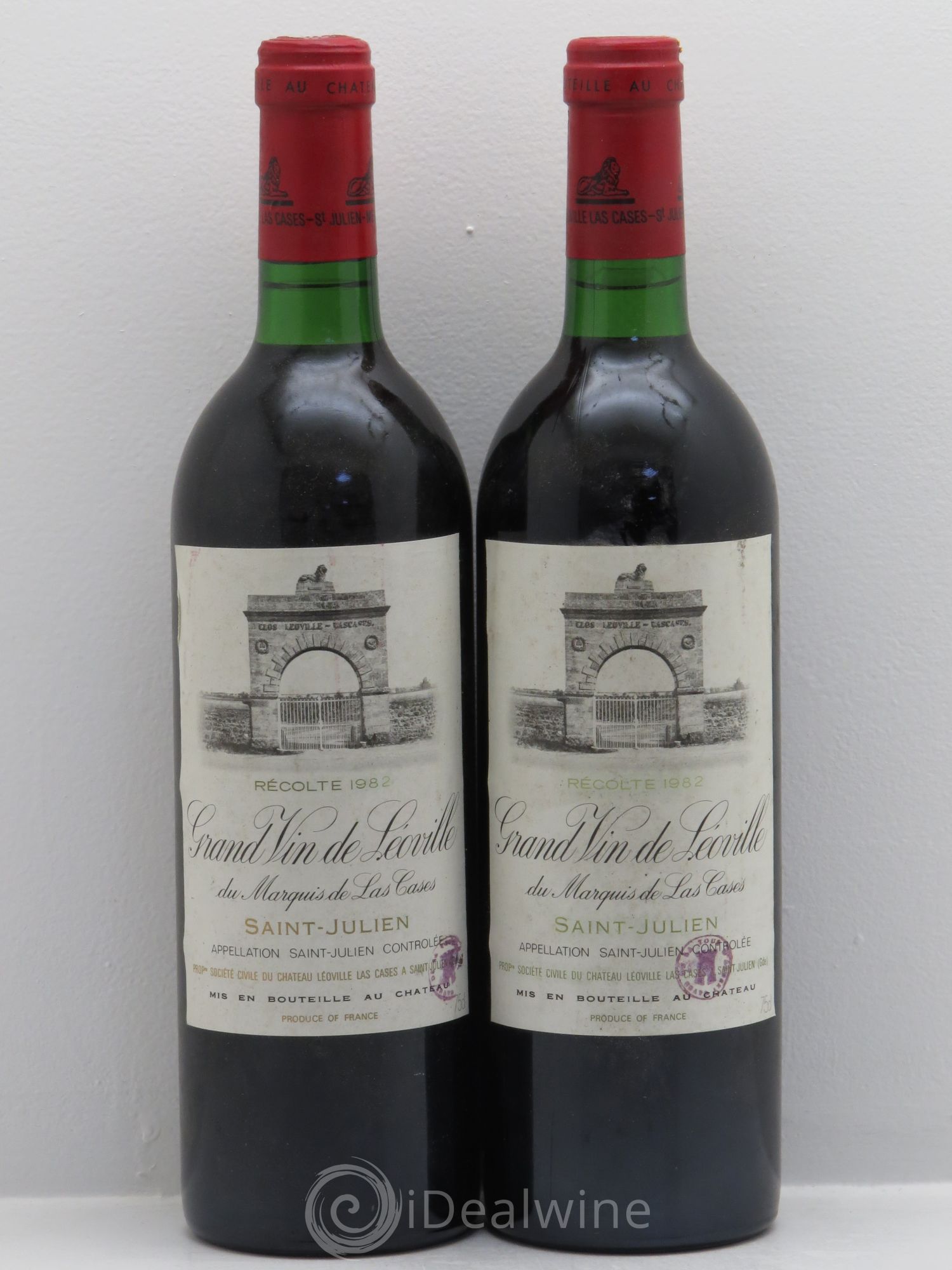 Château Léoville Las Cases 2ème Grand Cru Classé 1982 - Lot de 2 bouteilles - 0