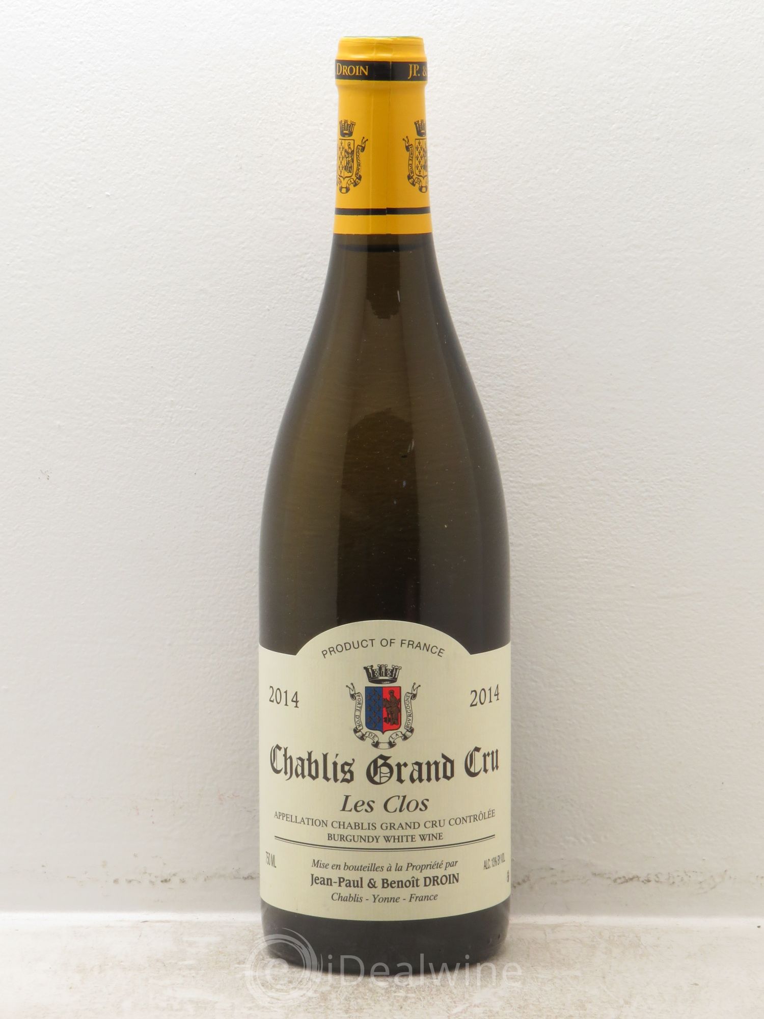 Chablis Grand Cru Les Clos Jean-Paul & Benoît Droin (Domaine) 2014 - Lot de 1 bouteille - 0