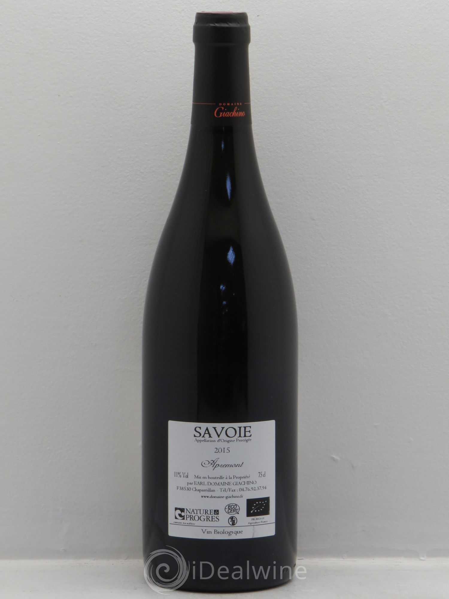 Vin de Savoie Apremont Giachino 2015 - Lot de 1 bouteille - 1