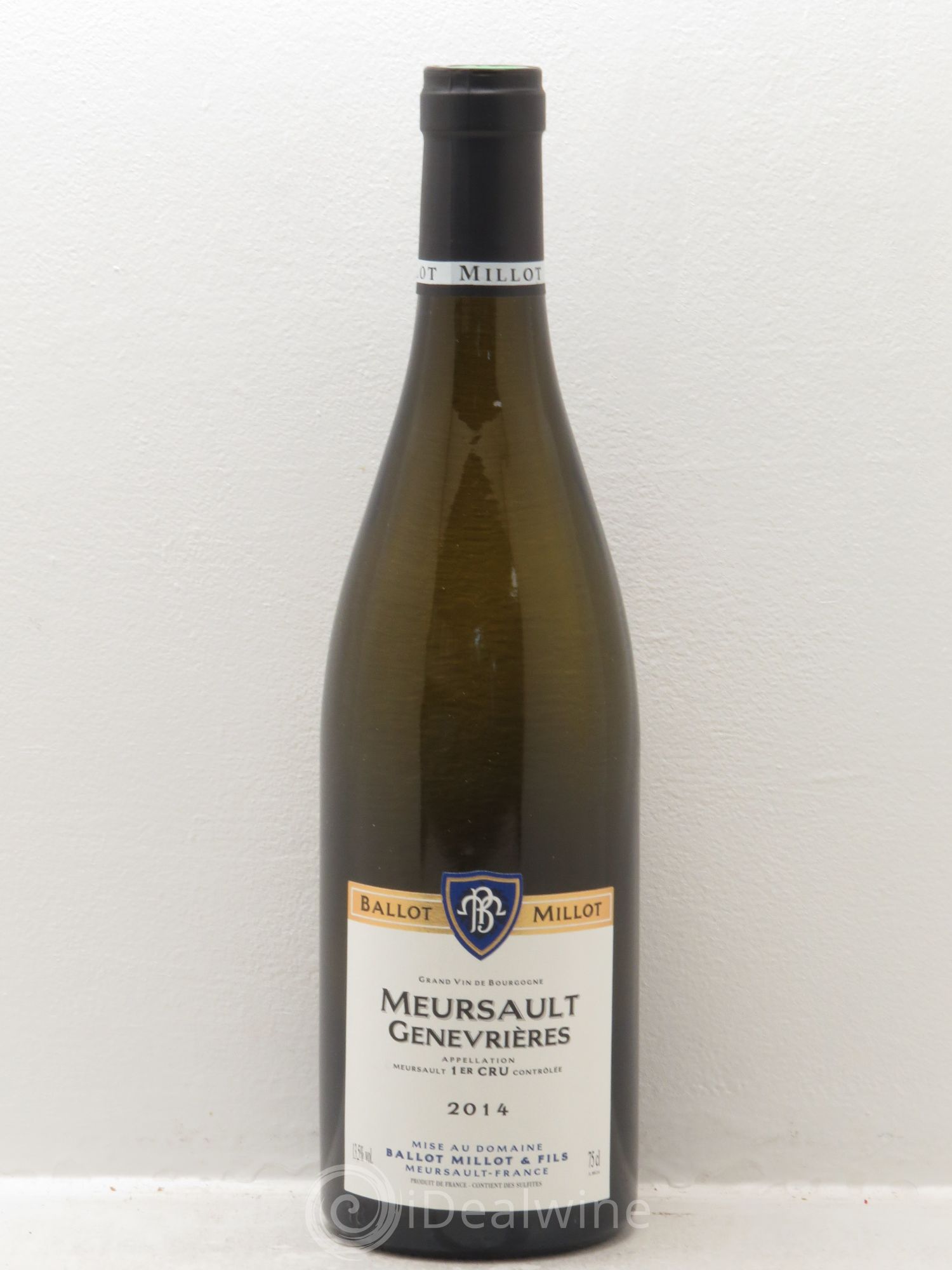 Meursault 1er Cru Genevrières Ballot Millot 2014 - Lot de 1 bouteille - 0