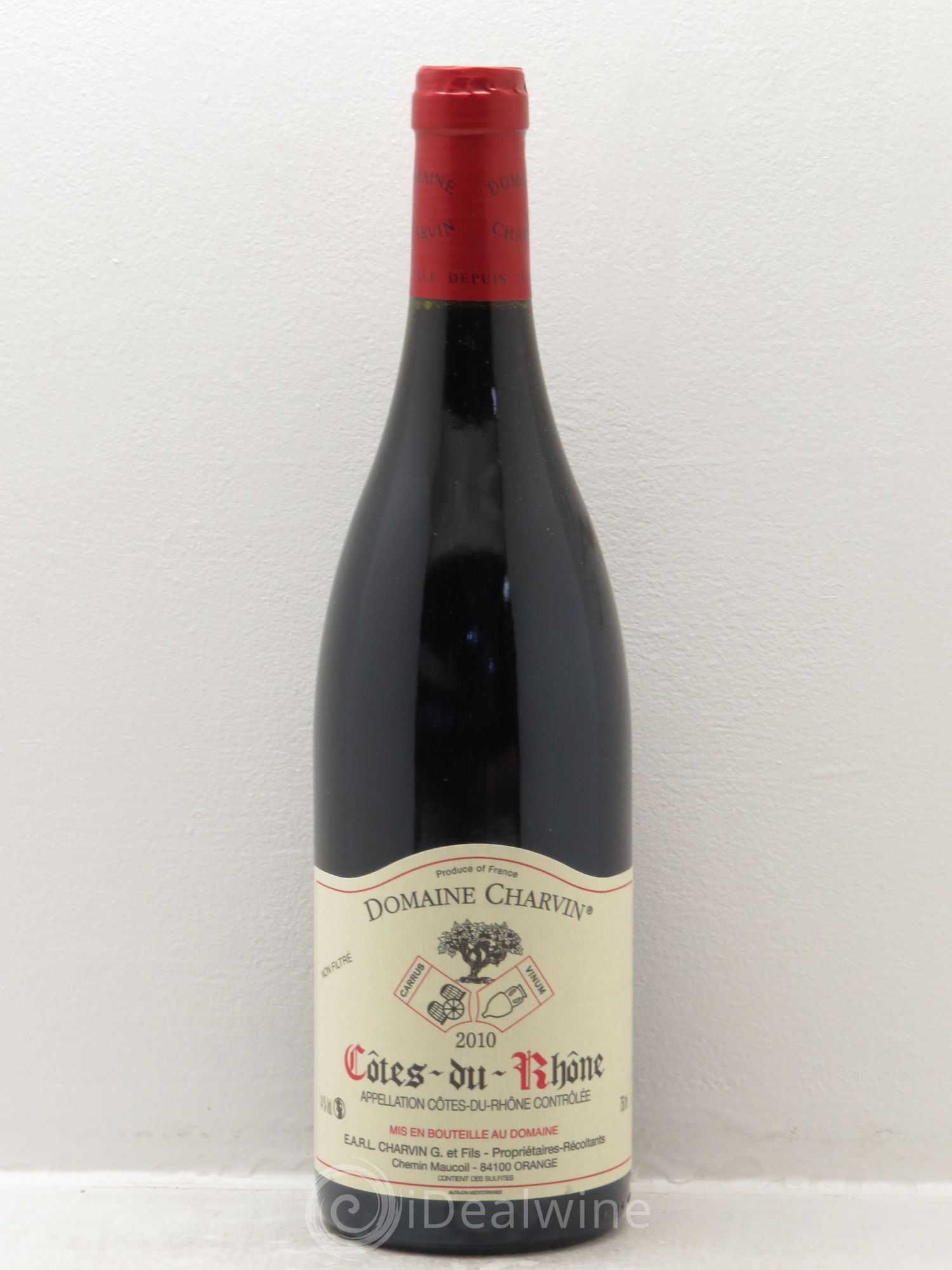 Côtes-du-Rhône Charvin (Domaine) 2010 - Lot de 1 bouteille - 0