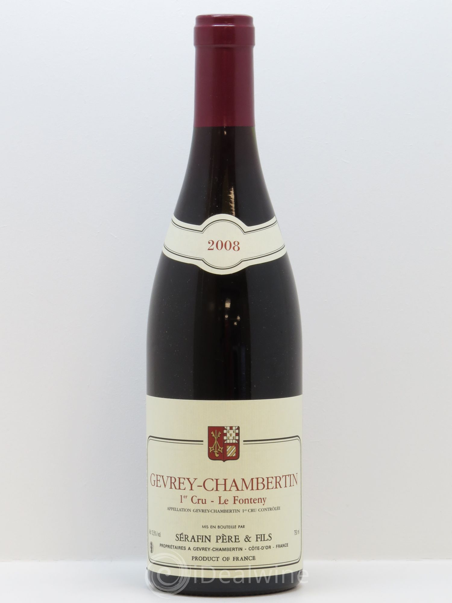 Gevrey-Chambertin 1er Cru Le Fonteny Christian Sérafin Père et Fils 2008 - Lot de 1 bouteille - 0
