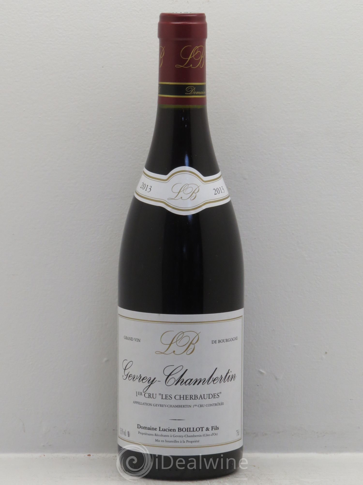 Gevrey-Chambertin 1er Cru Les Cherbaudes Lucien Boillot & Fils (Domaine) 2013 - Lot de 1 bouteille - 0