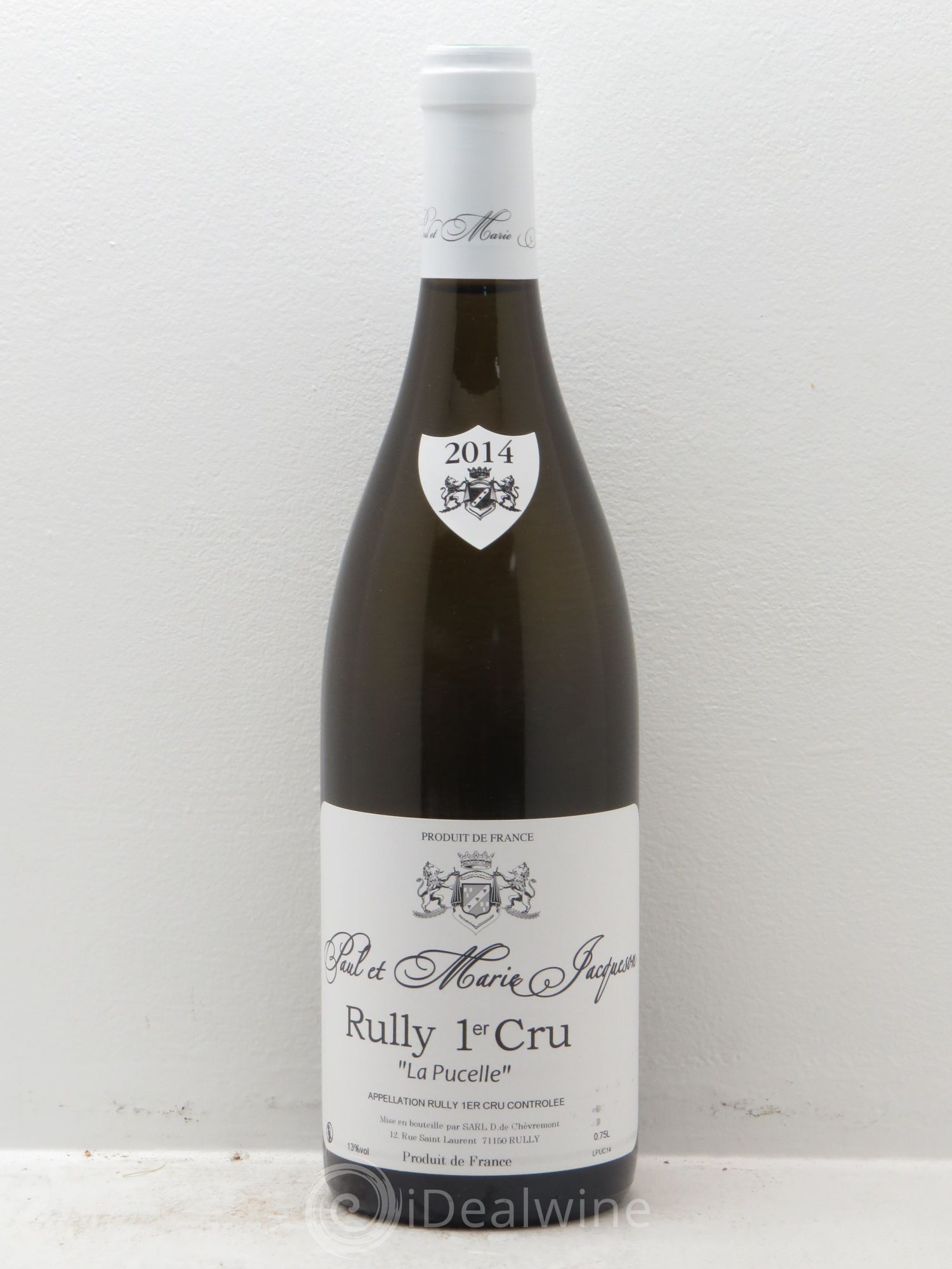 Rully 1er Cru La Pucelle Paul & Marie Jacqueson (CBO à partir de 3 bts) 2014 - Lot de 1 bouteille - 0