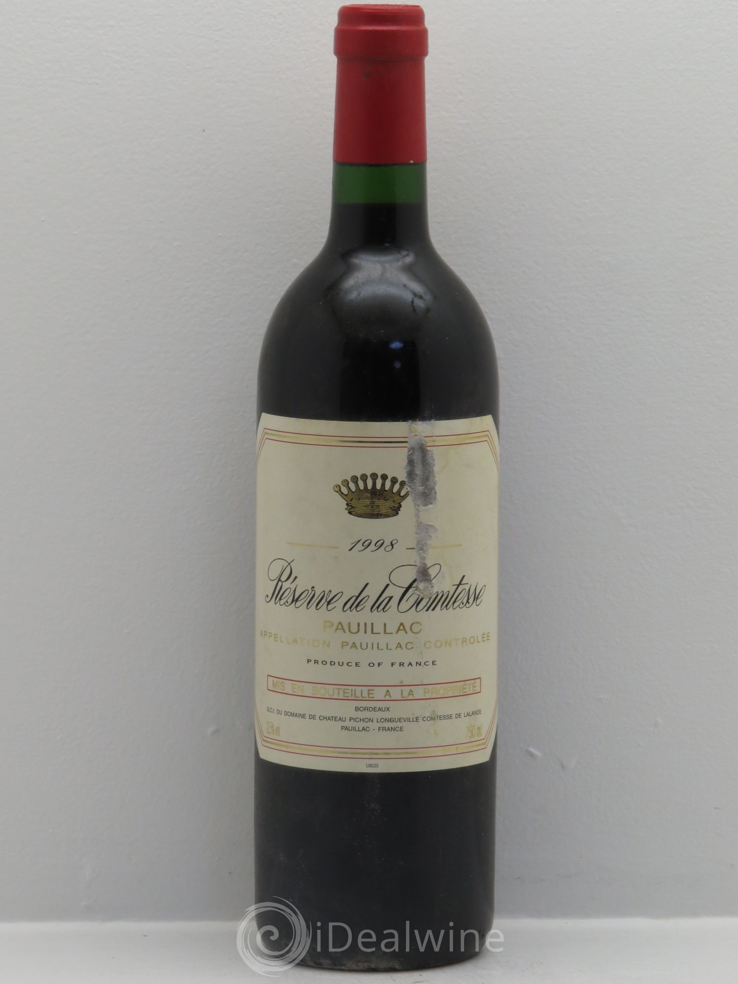 Réserve de la Comtesse Second Vin 1998 - Lot de 1 bouteille - 0