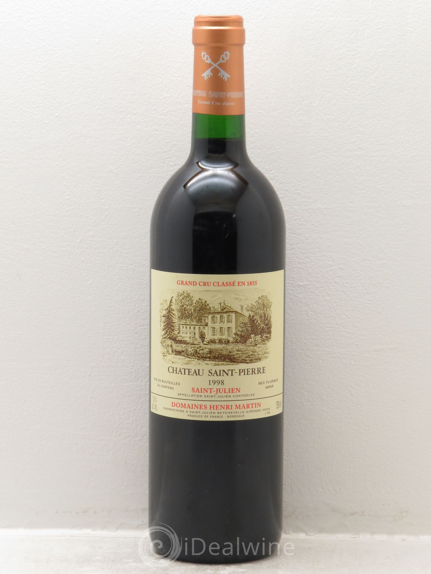 Château Saint-Pierre 4ème Grand Cru Classé 1998 - Lot de 1 bouteille - 0