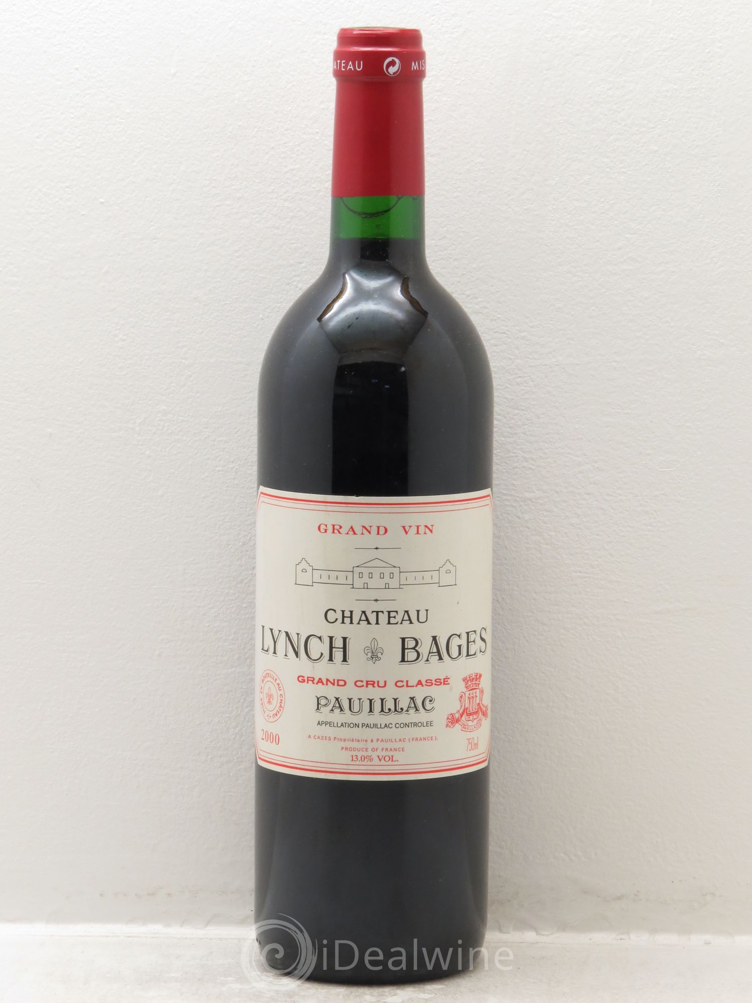 Château Lynch Bages 5ème Grand Cru Classé 2000 - Lot de 1 bouteille - 0