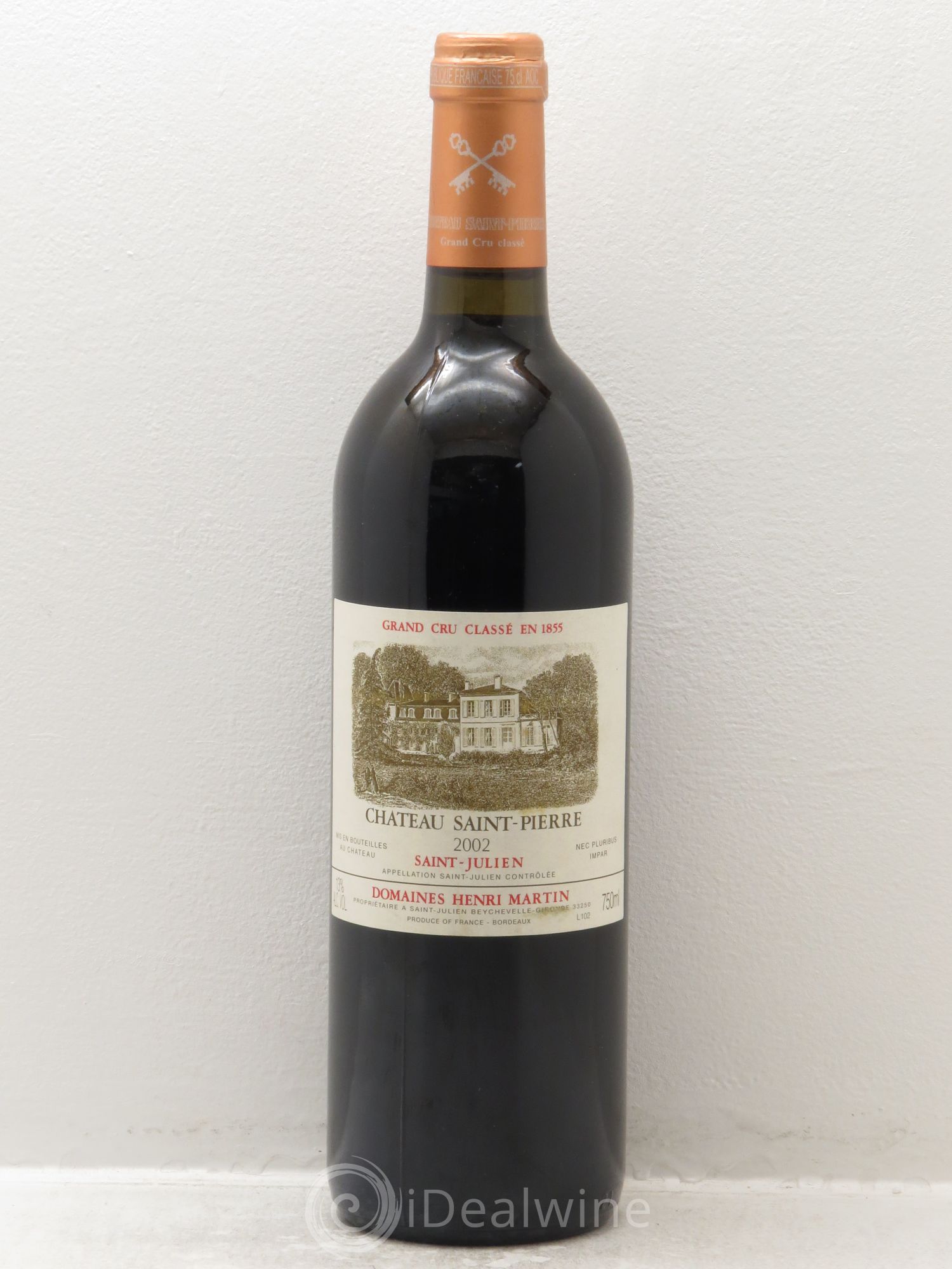Château Saint-Pierre 4ème Grand Cru Classé 2002 - Lot de 1 bouteille - 0
