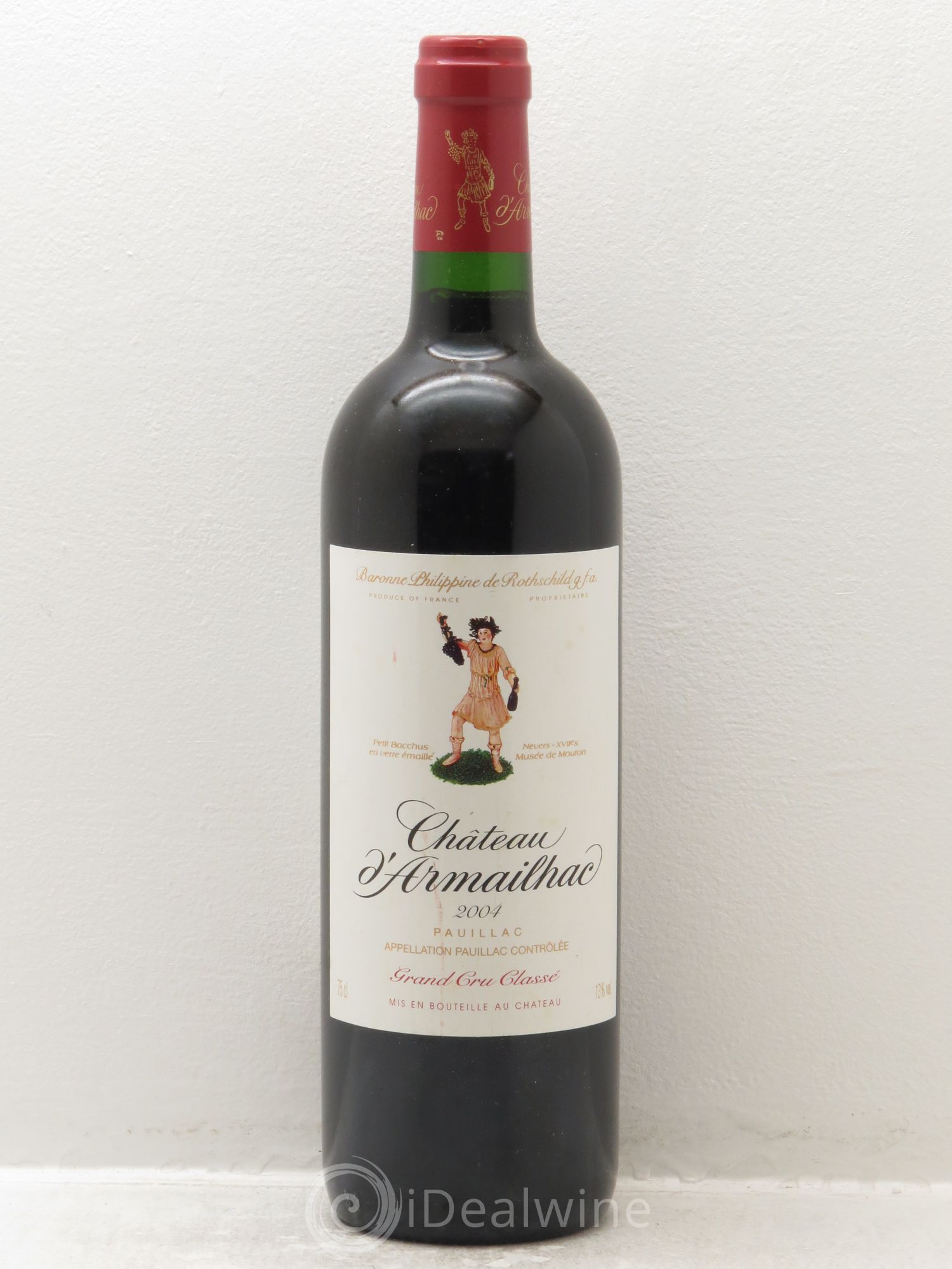 Château d' Armailhac - Mouton Baron(ne) Philippe 5ème Grand Cru Classé 2004 - Lot de 1 bouteille - 0