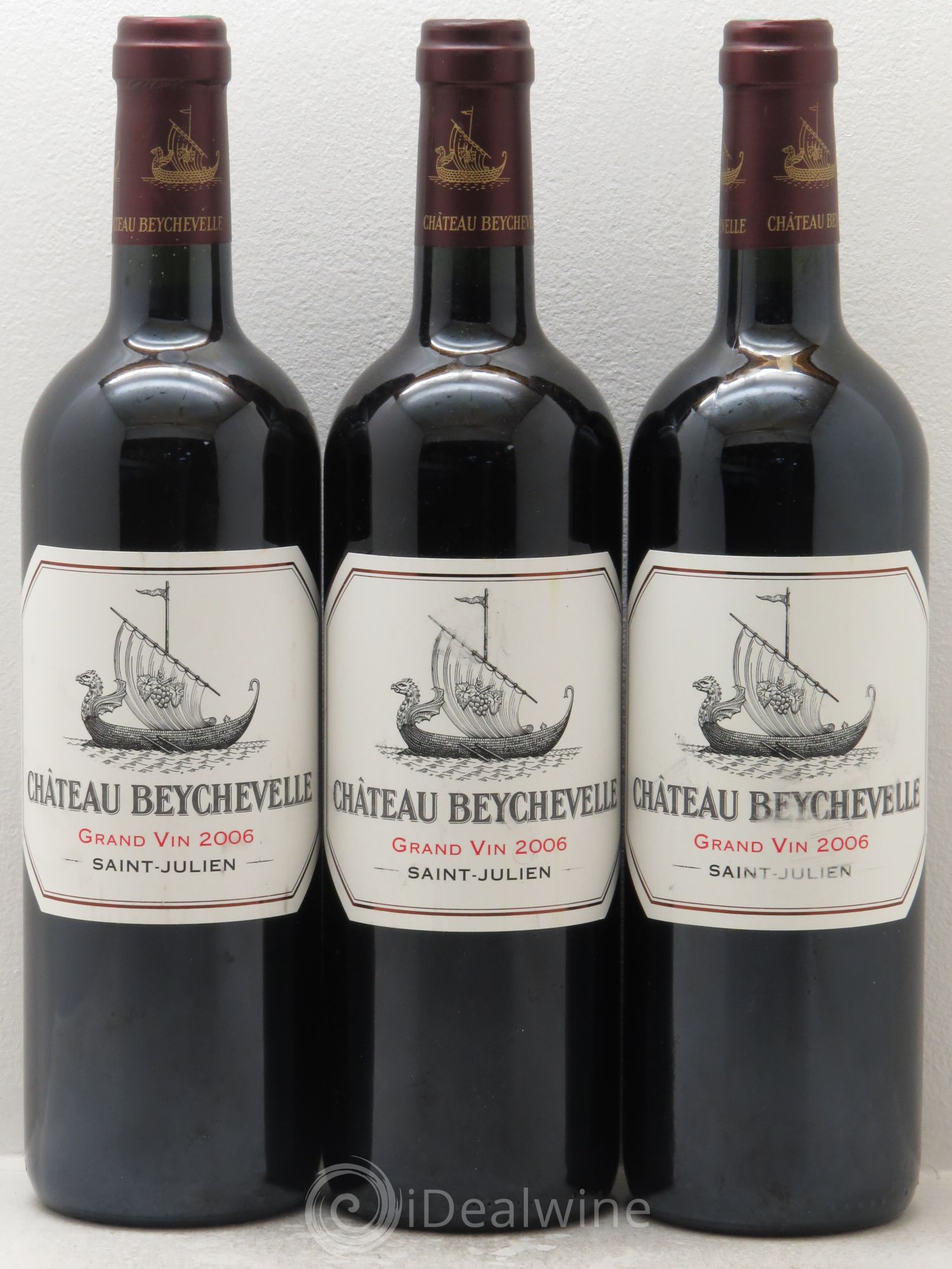 Château Beychevelle 4ème Grand Cru Classé 2006 - Lot de 3 bouteilles - 0
