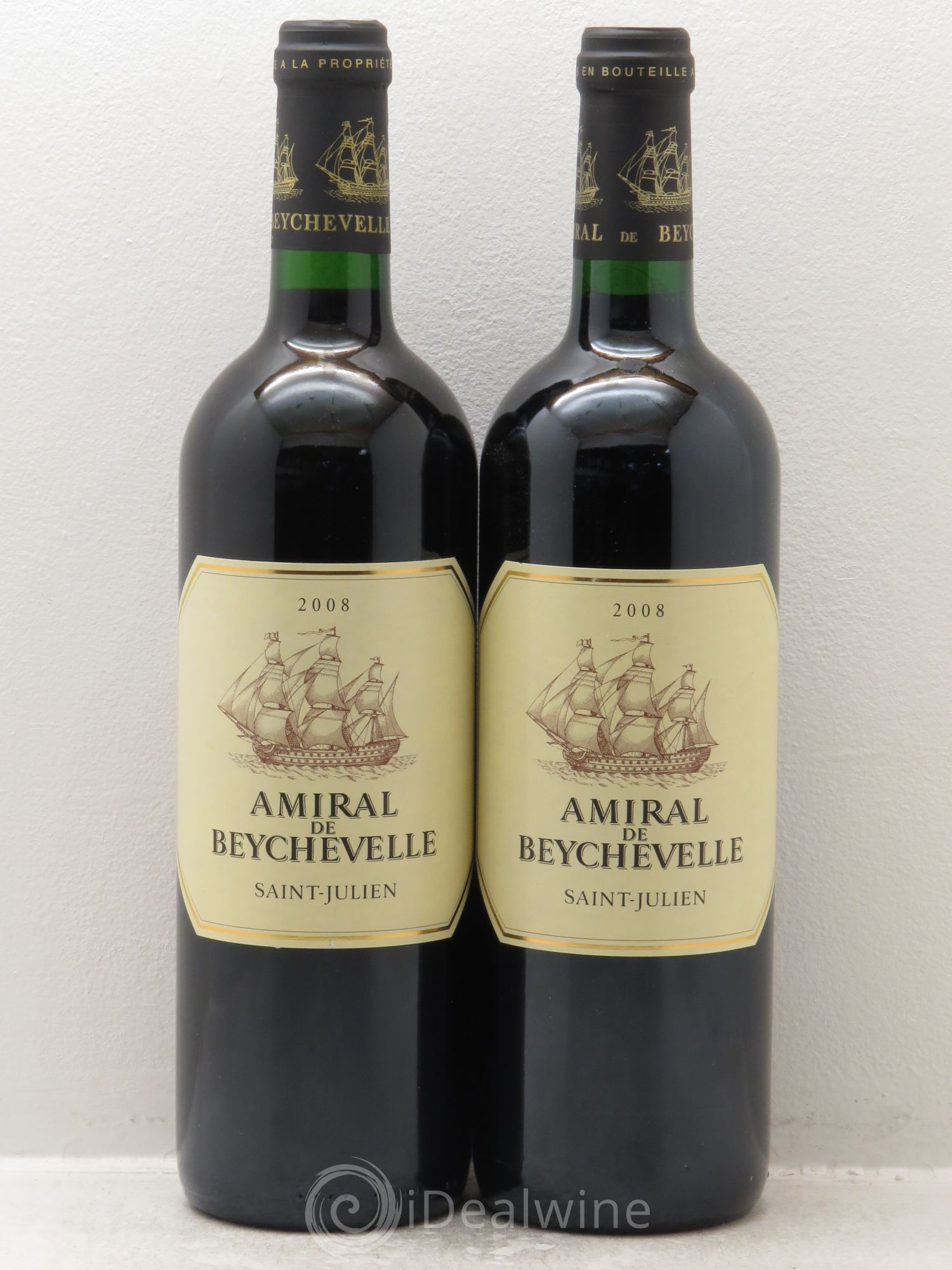 Amiral de Beychevelle Second Vin 2008 - Lot de 2 bouteilles - 0
