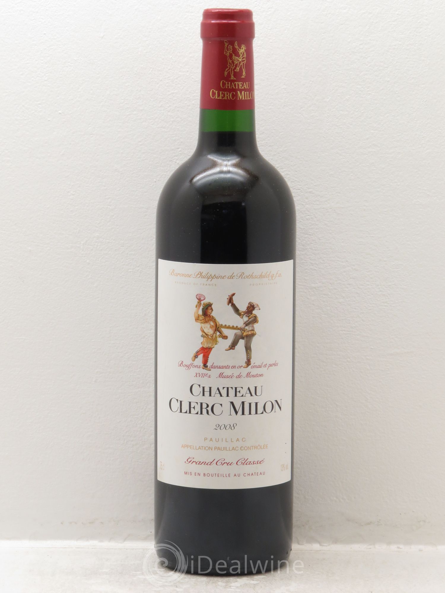 Château Clerc Milon 5ème Grand Cru Classé 2008 - Lot de 6 bouteilles - 0