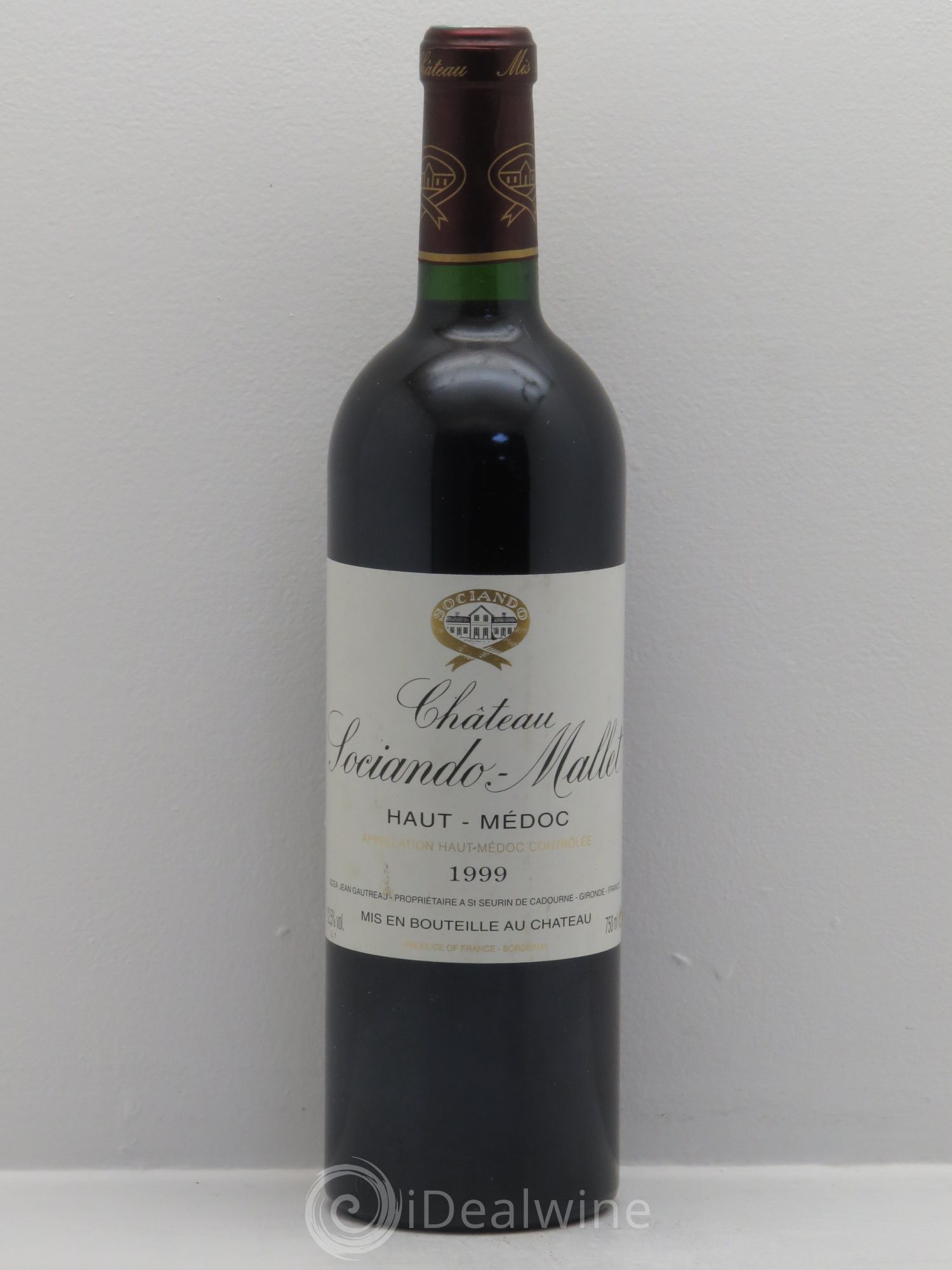 Château Sociando Mallet 1999 - Lot de 1 bouteille - 0