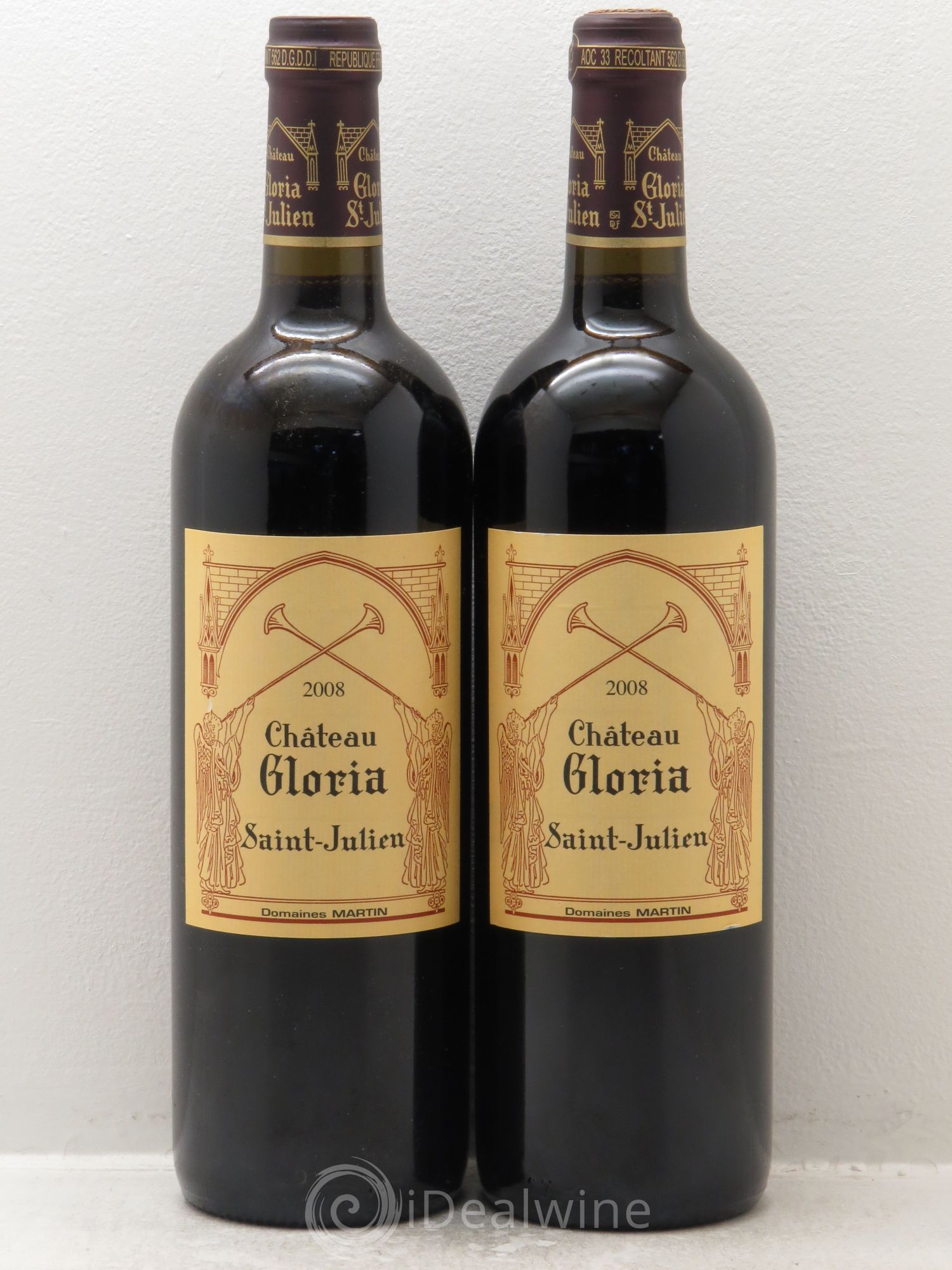 Château Gloria 2008 - Lot de 2 bouteilles - 0