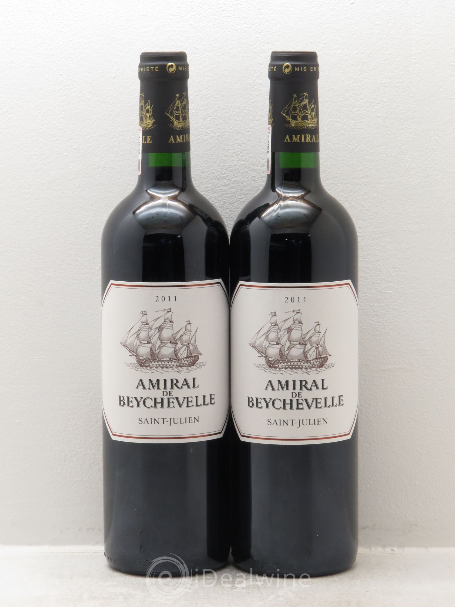 Amiral de Beychevelle Second Vin 2011 - Lot de 2 bouteilles - 0
